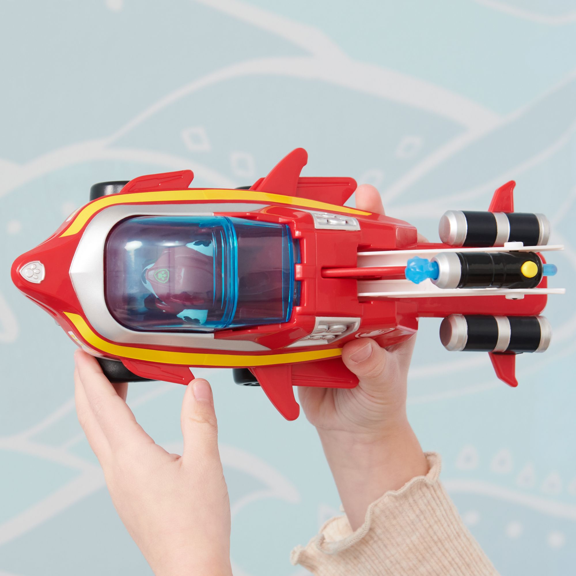 Hot Sale! PAW Patrol Aqua Themed Action Figure - Marshall's Dolphin Rescue Vehicle