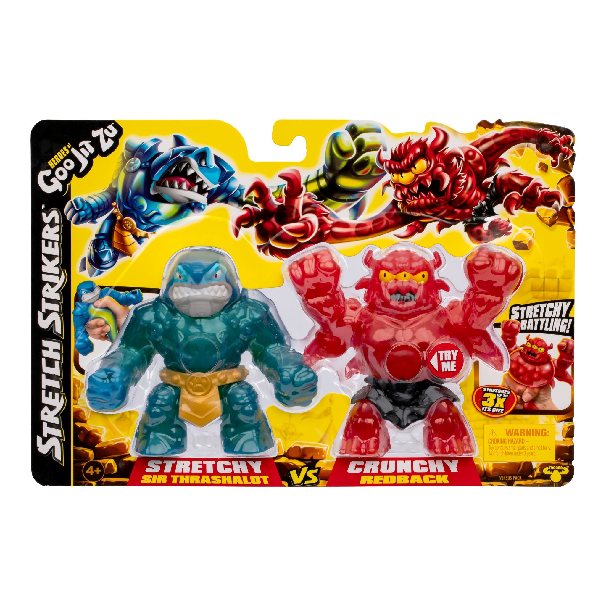 Heroes Of Goo Jit Zu S11 Stretch Strikers vs Pack: Sir Thrashalot vs Barbarian Redback