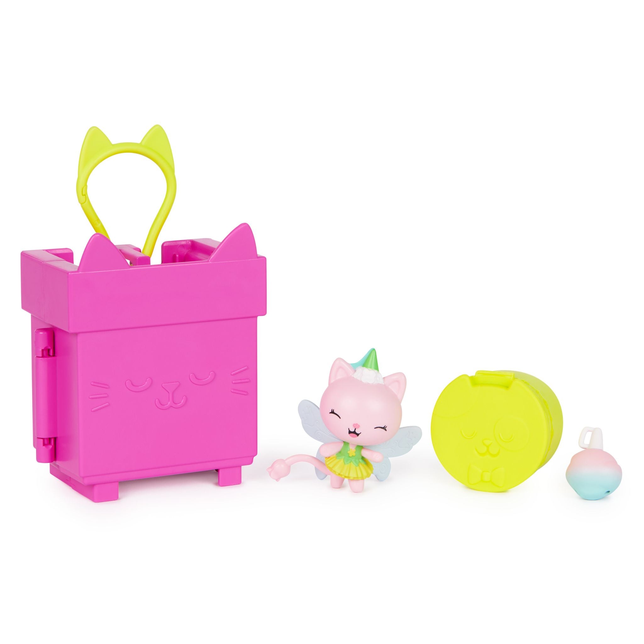 Gabby's Dollhouse Kitty Fairy Clip-On Mini Playset for On-the-Go Fun
