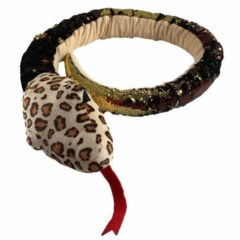Limited-Time Offer! 54-Inch Wild Republic Sequin Leopard Snake Plush Toy