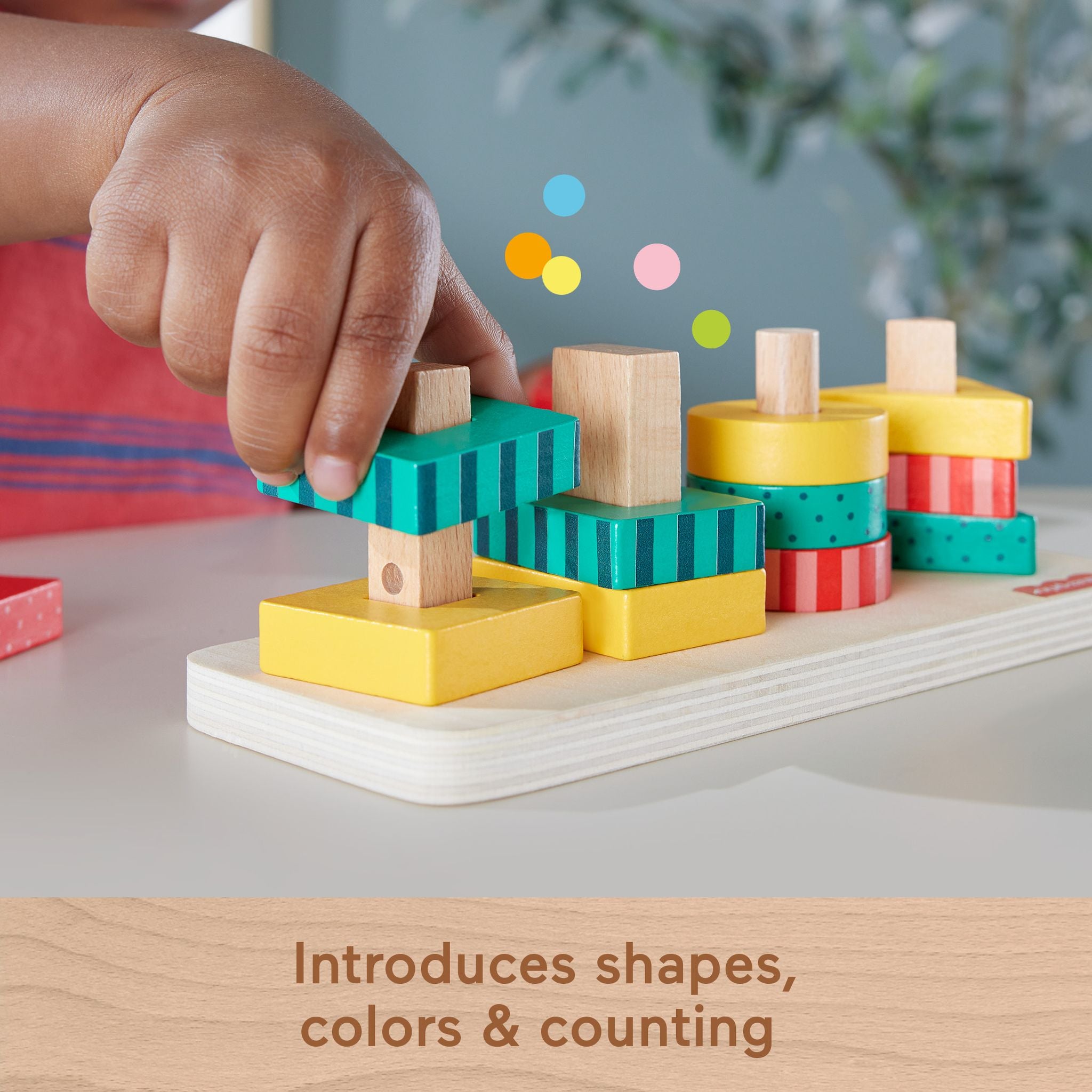 Fisher-Price's Amazing Wooden Shape Stacker for Toddlers