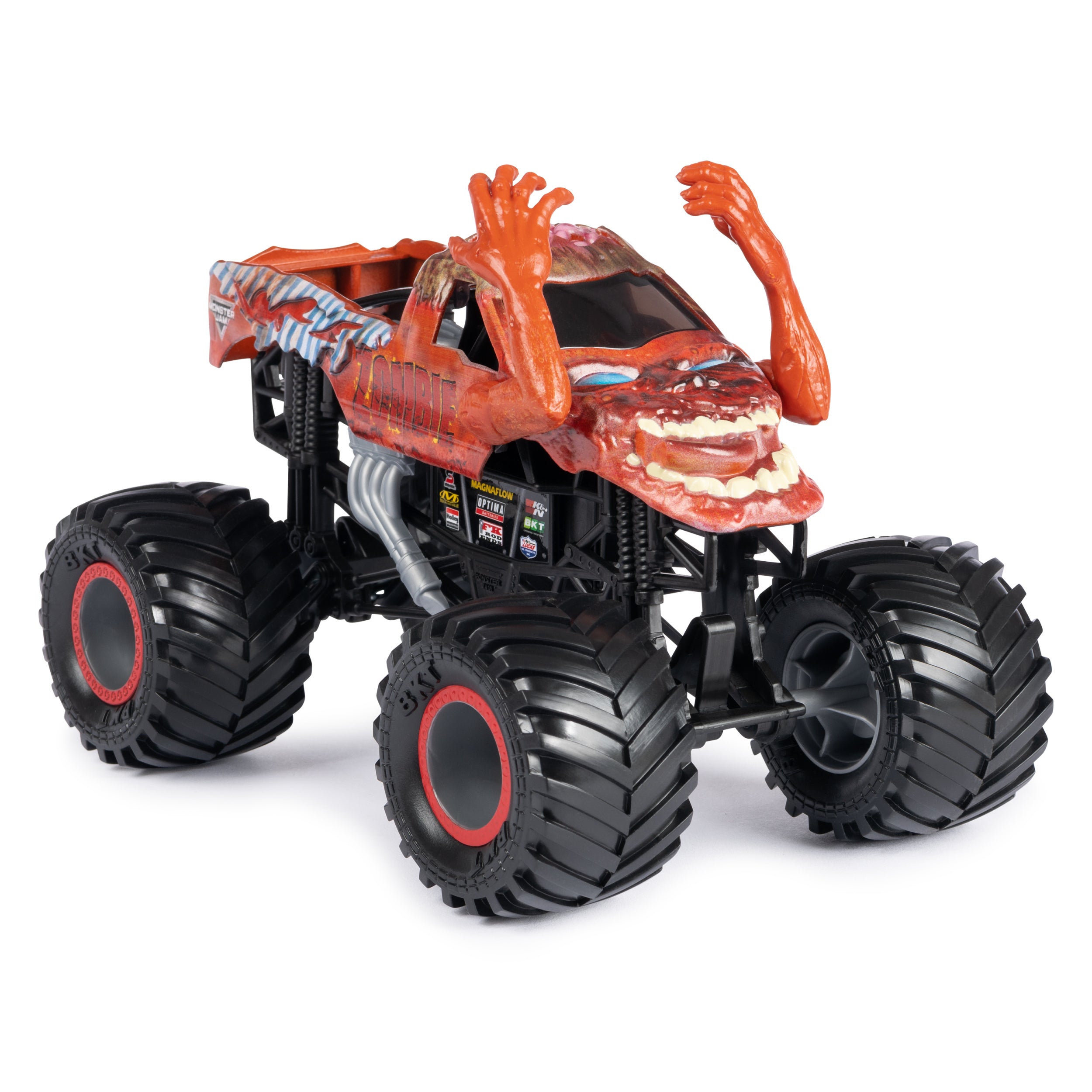 1:24 Scale Monster Jam Series 19 Zombie Red Die - Cast Monster Truck