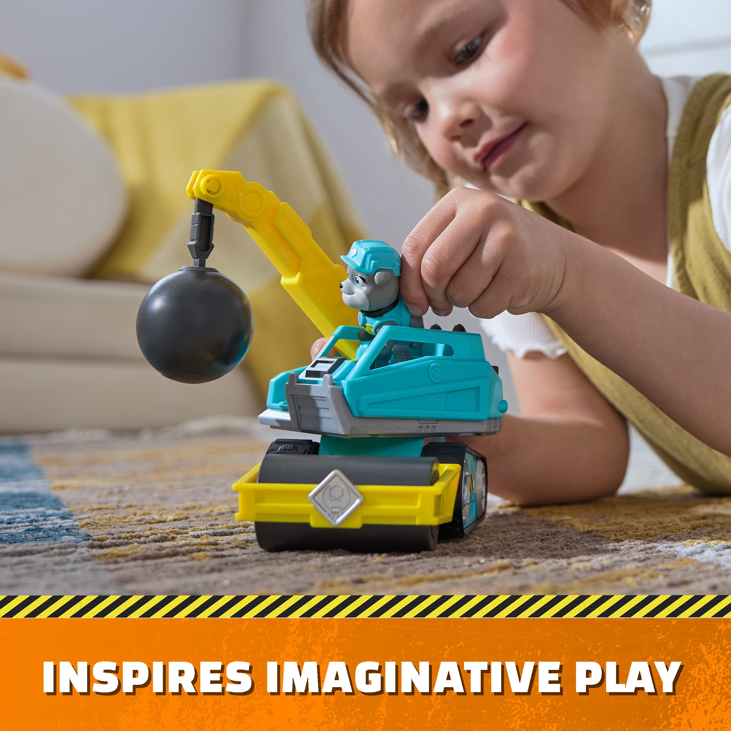 Rubble & Crew Motor's Awesome Wrecking Ball Construction Vehicle Toy