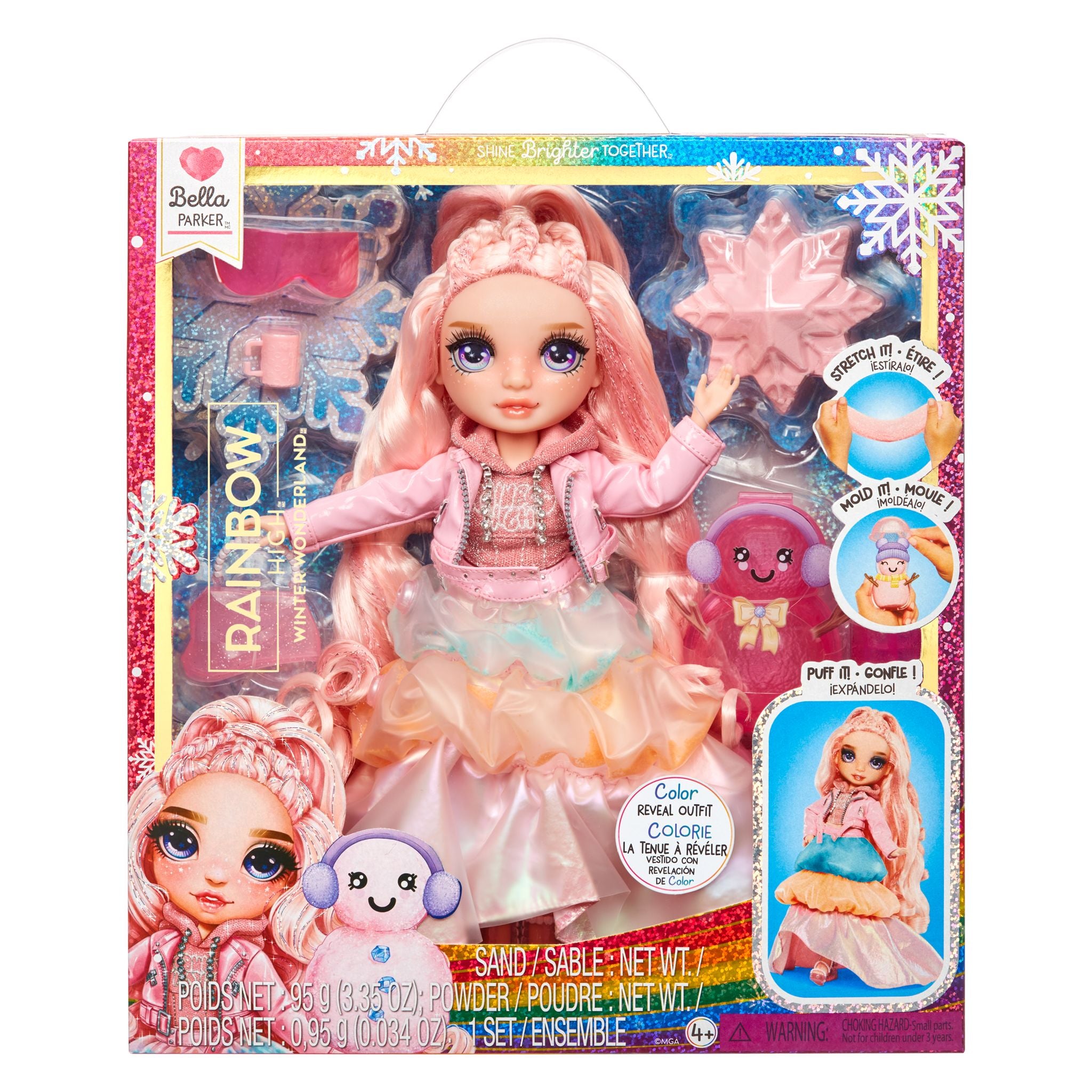 Rainbow High Bella Parker Doll - Stunning Pink for Winter Wonderland