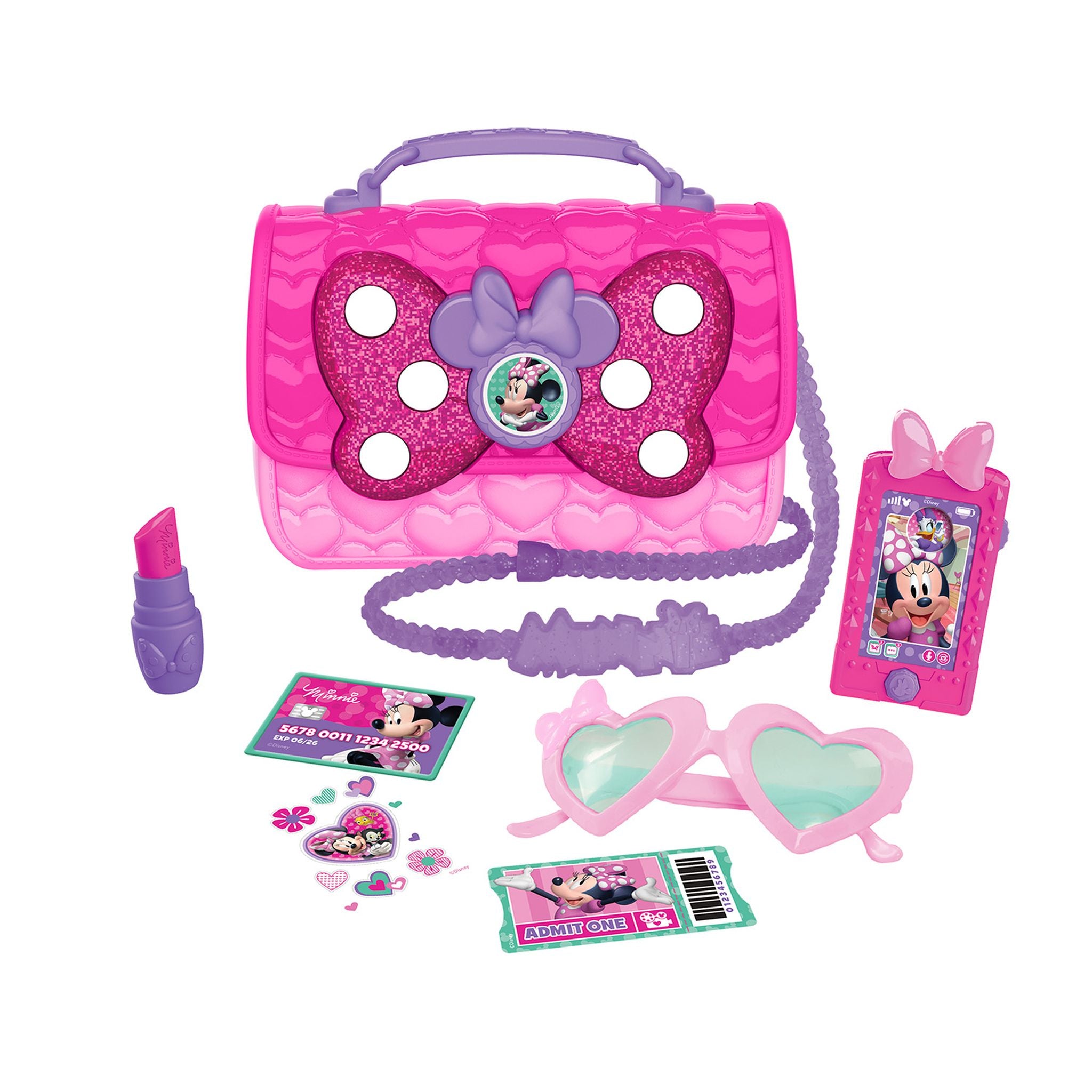 Hot! Disney Junior Minnie Mouse Bowfabulous Toy Bag Set