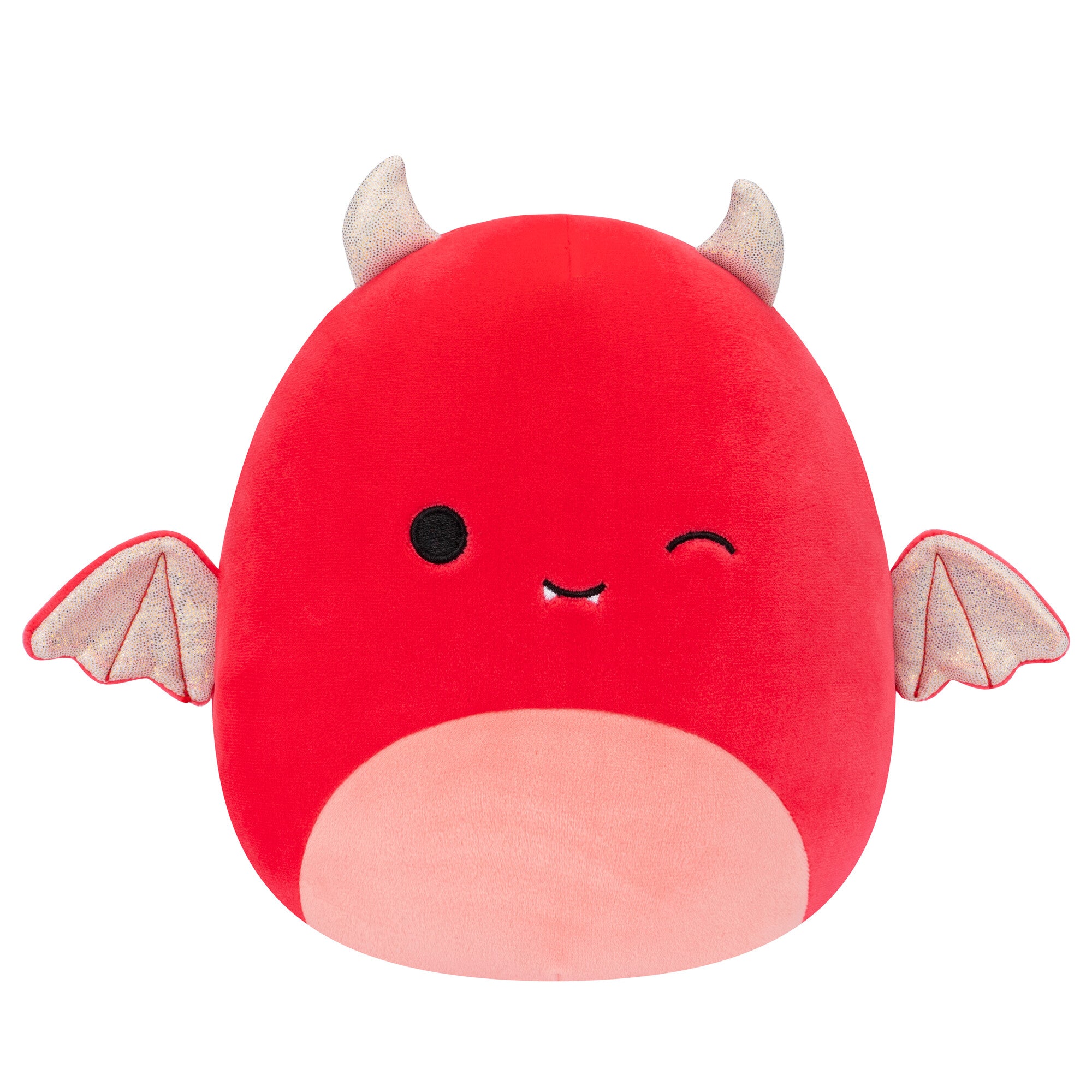Get 7.5-Inch Halloween Season Squishmallows Plush Toy: Red Devil with Gold Wings