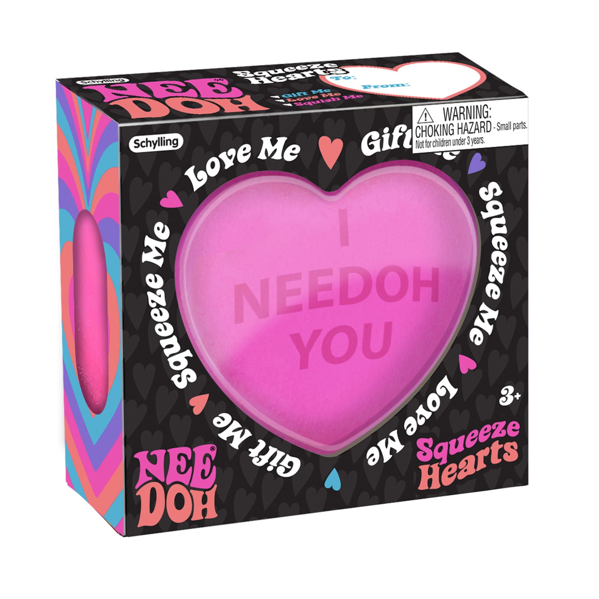 Schylling NeeDoh Assorted Squeeze Hearts - Great Stress Relievers