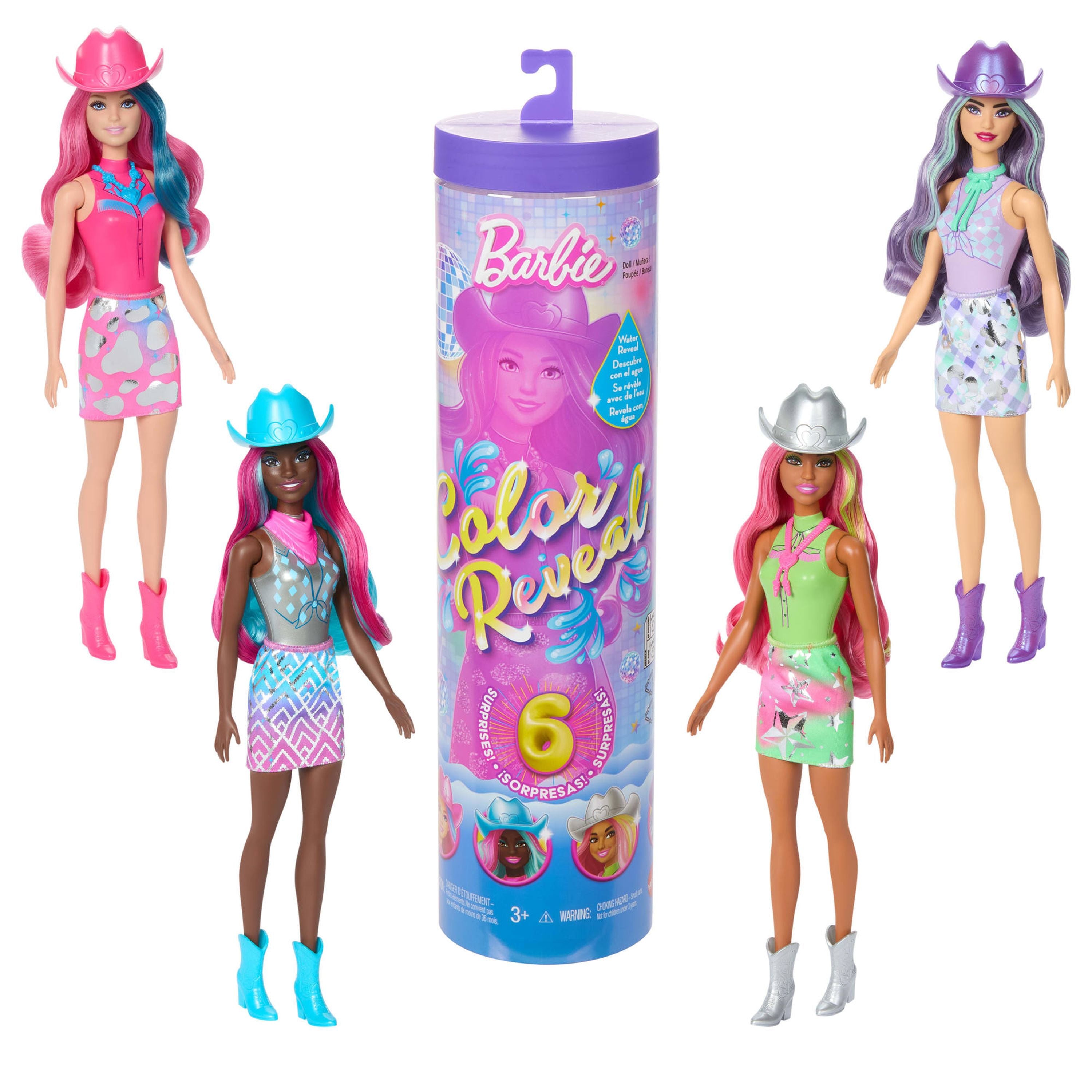 Hot Deal! Barbie Disco Star Series Colour Reveal Fashion Dolls for Kids