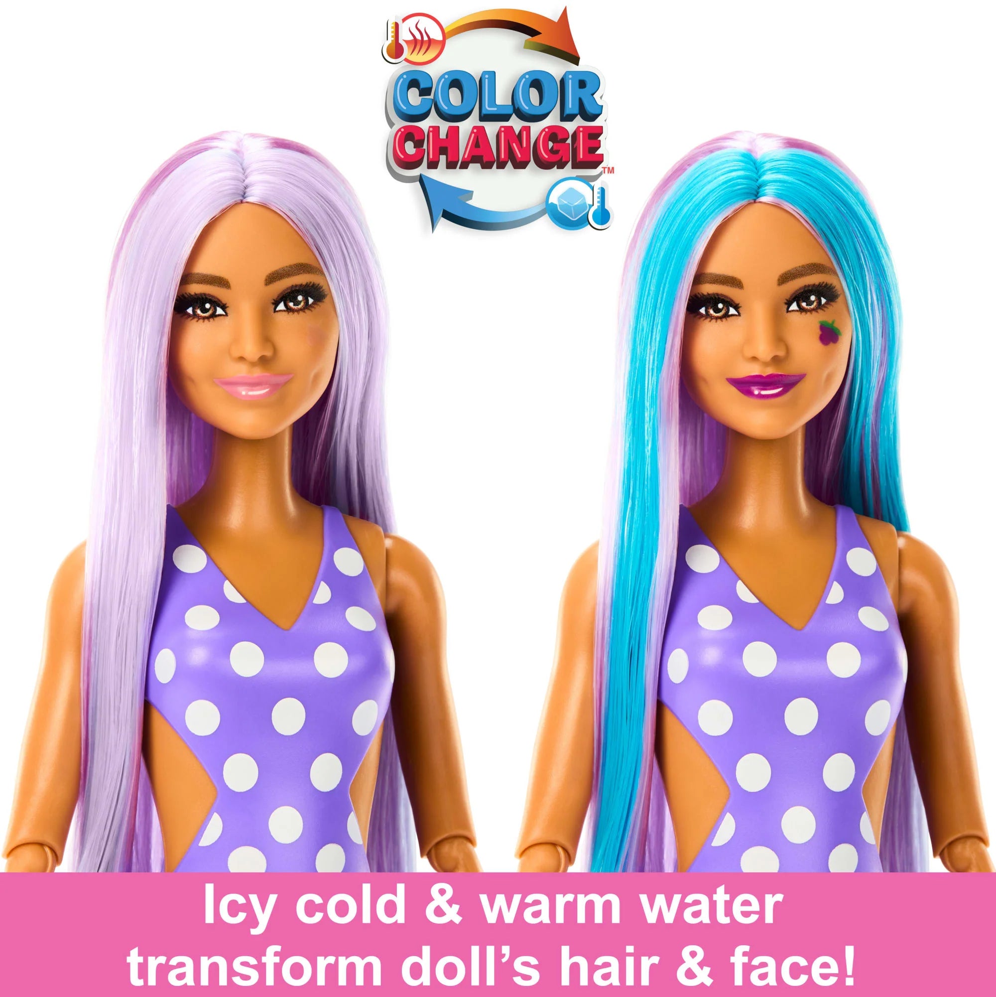 Hot Deal! Barbie Pop Reveal Doll - Grape Fizz Flavor from Juicy Fruits Series