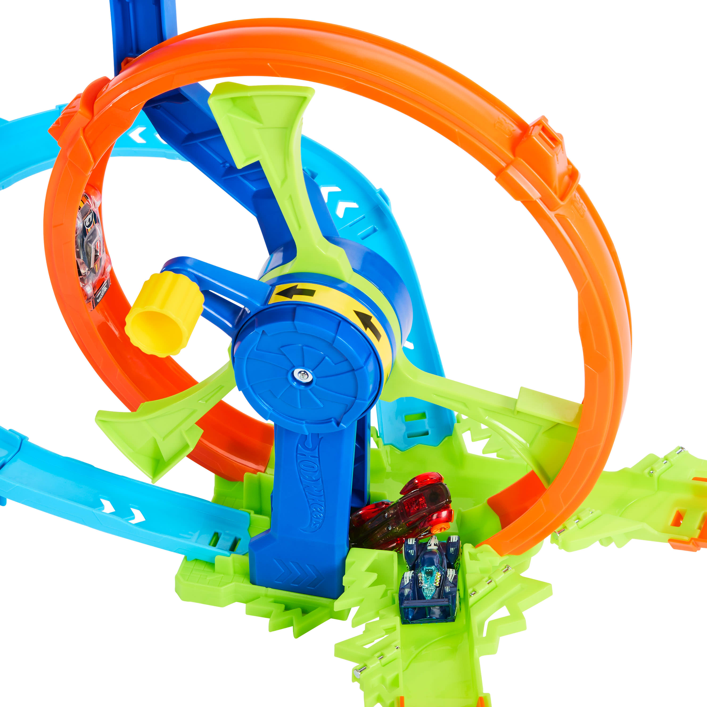 Hot Wheels Rapid Launch & Loop Stunt Tracks Playset - Ideal for Endless Racing Fun