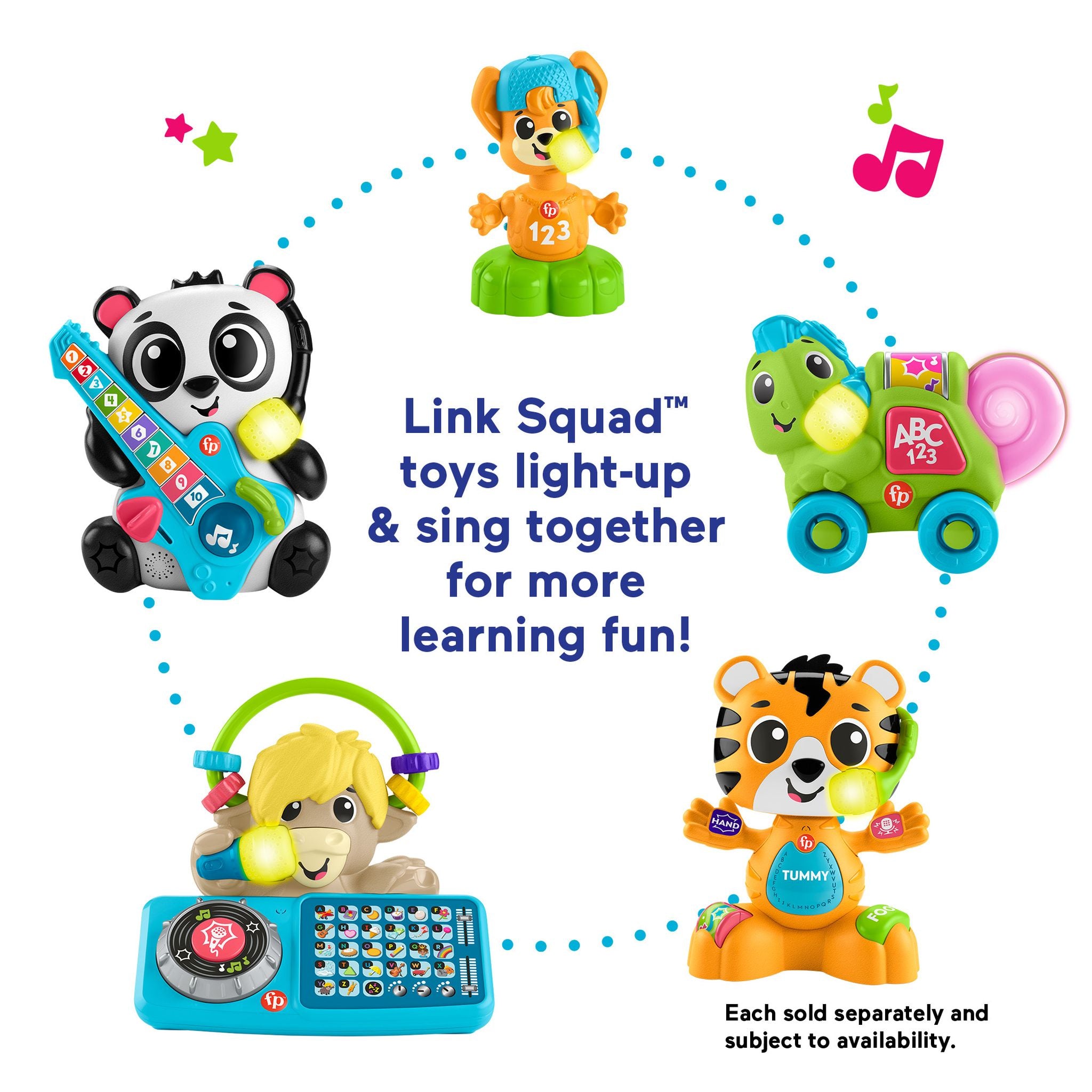 Fisher-Price Link Squad Opposites Musical Fox Toy for Babies