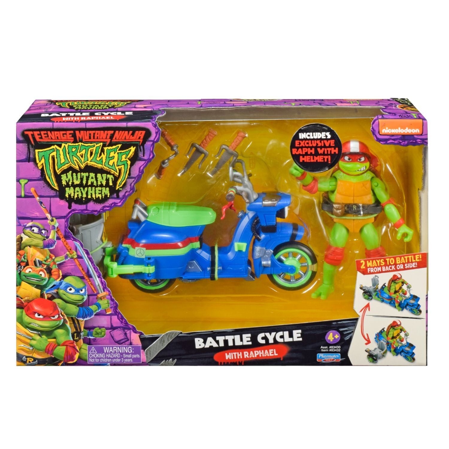 Hot! Teenage Mutant Ninja Turtles: Raphael's Mutant Mayhem Battle Cycle