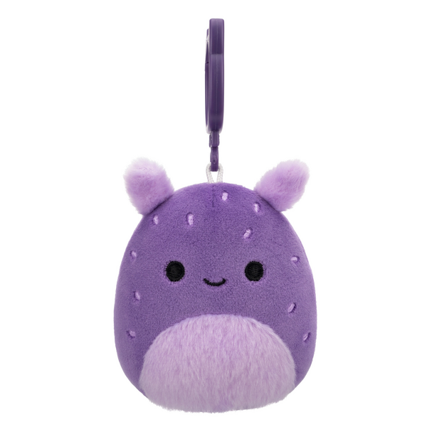 Squishmallows 3.5 Inch Clip - On Dark Purple Sea Bunny Oha, S20 - Adorable Plush