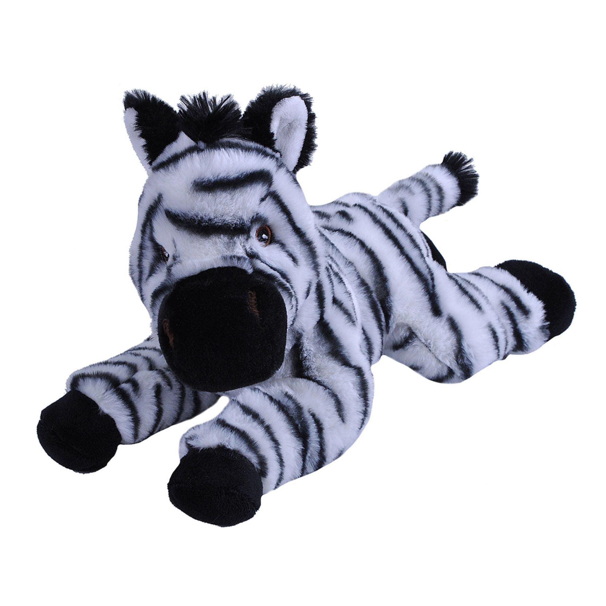 12-Inch Wild Republic Ecokins Zebra - Eco-Friendly Plush