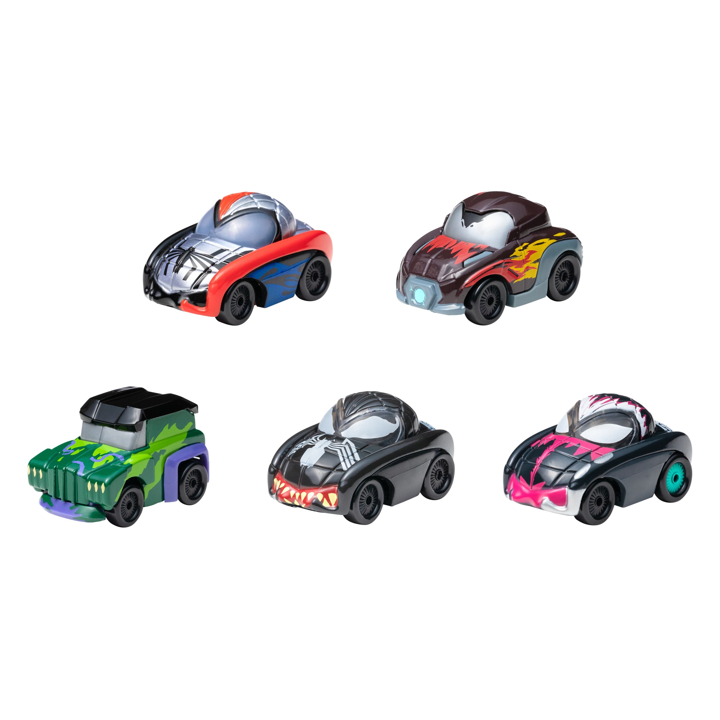 5-Pack Marvel Go Venomized Miniature Car Collection