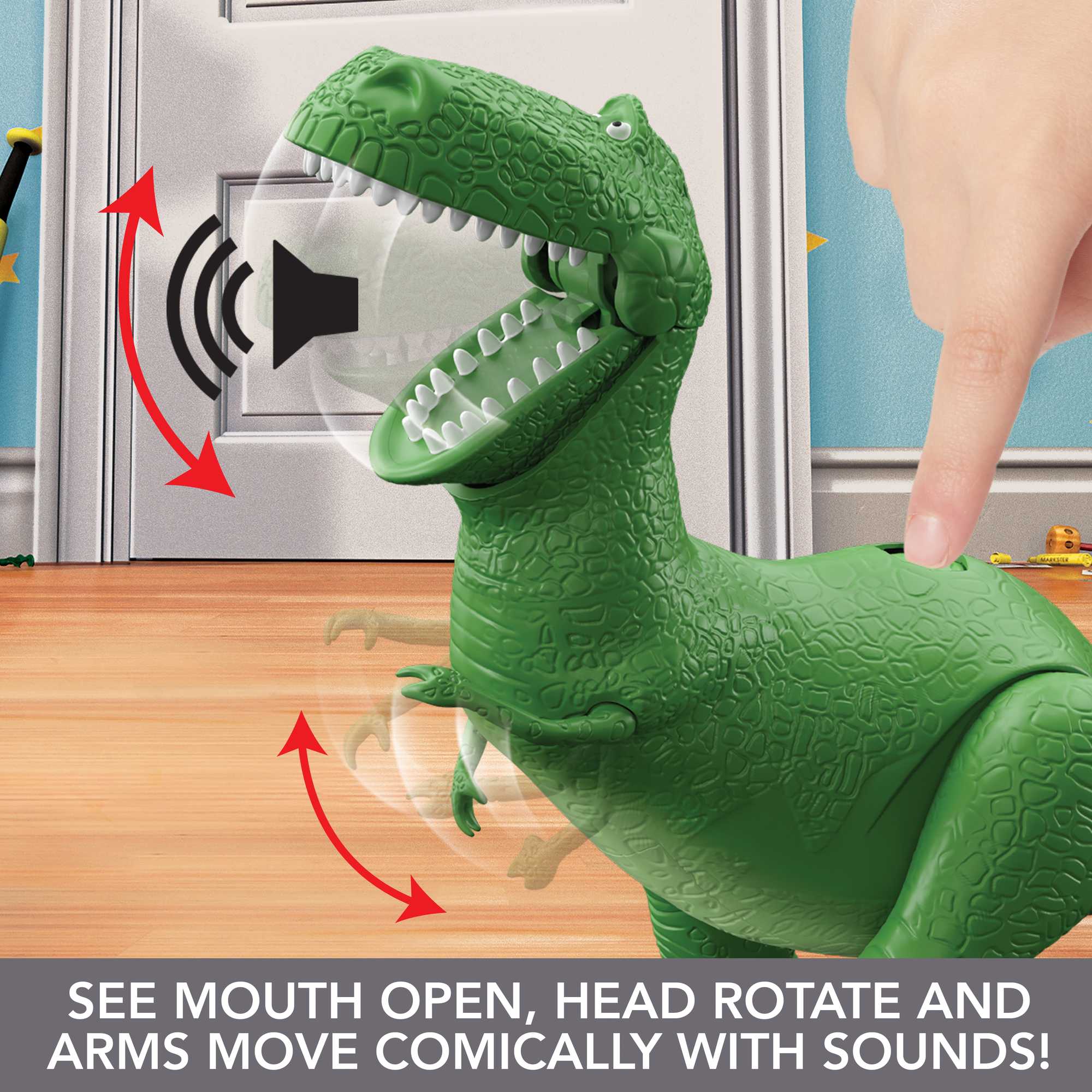 Disney Pixar Toy Story's Hilarious Roarin' Laughs Rex Dinosaur Toy