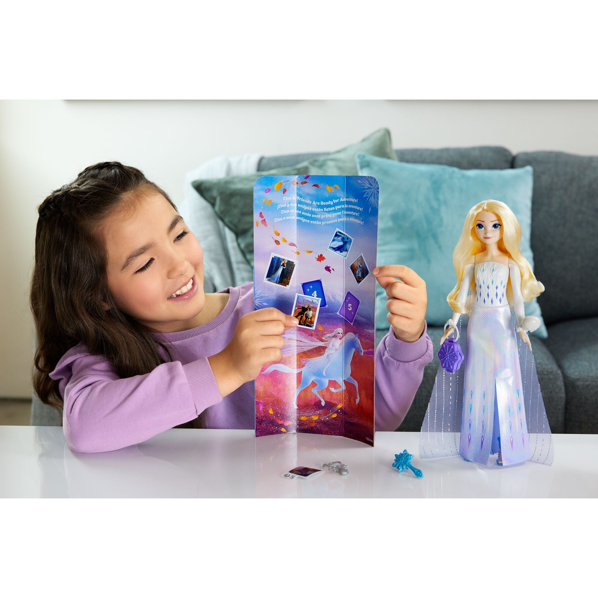 Hot! Disney Frozen Spin & Reveal Elsa Fashion Doll