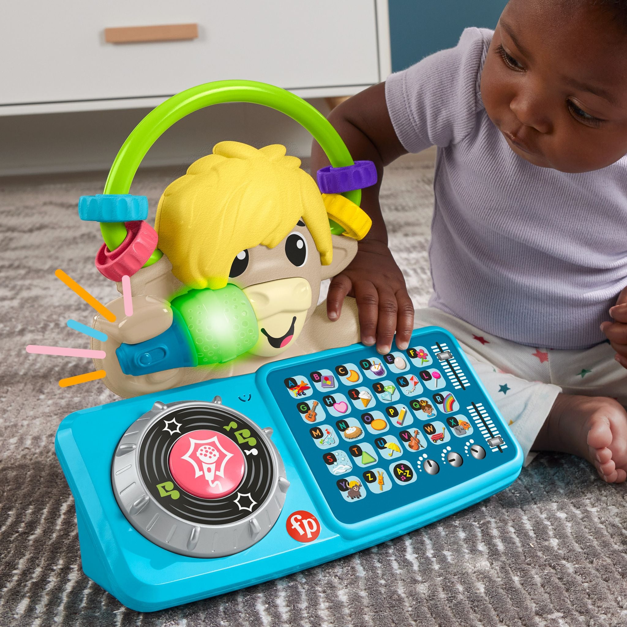 Fisher-Price Musical Link Squad A to Z Yak Toy for 9+ Months