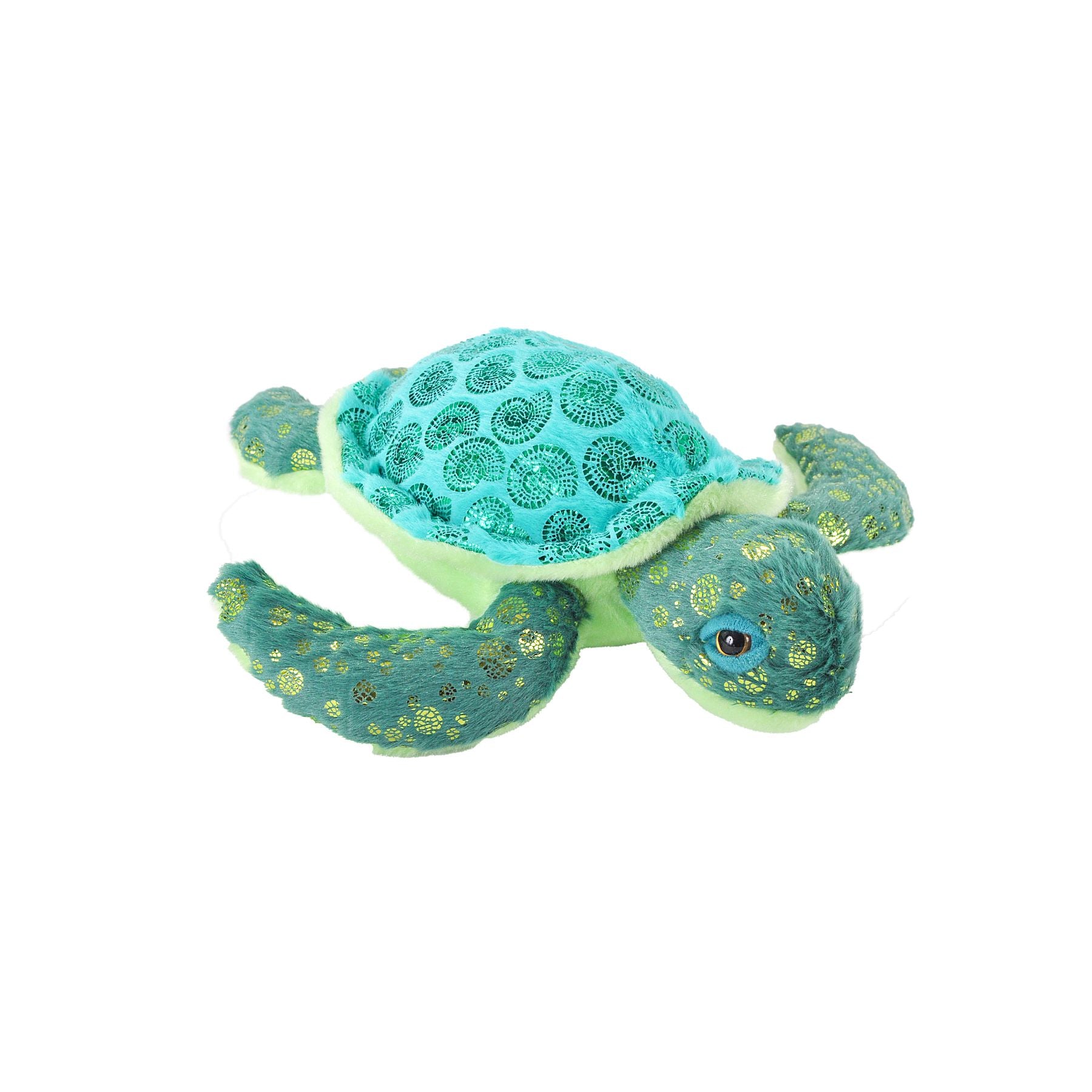12-Inch Eco-Friendly Wild Republic Sea Turtle Foilkins Plush