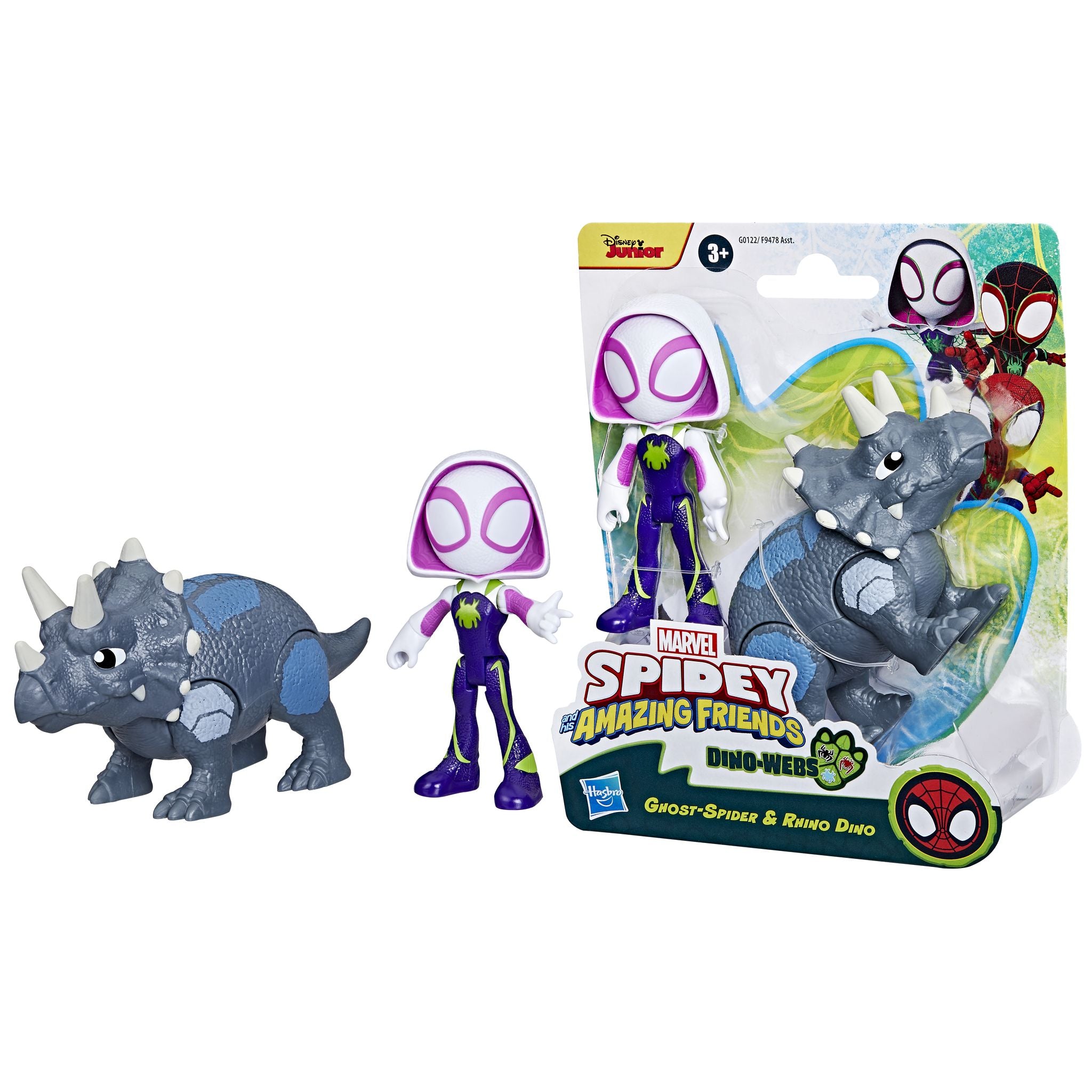 Spidey and Friends Heroic Dino - Webs Ghost Action Toy Set