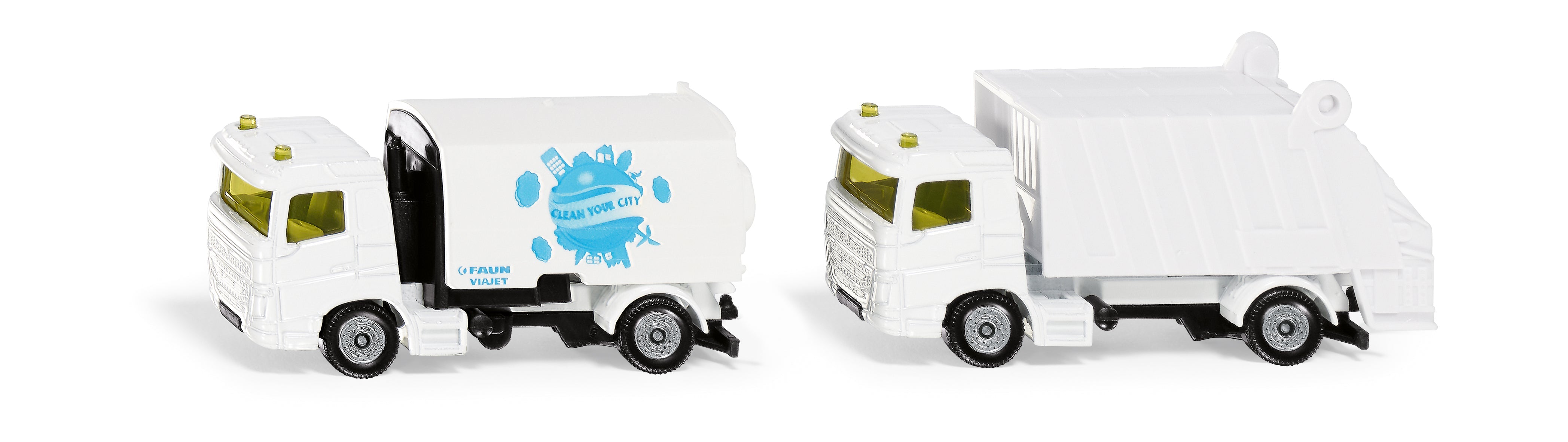 Hot Deal! Siku 1687 Municipal Toy Set with Street Sweeper and Rubbish Truck
