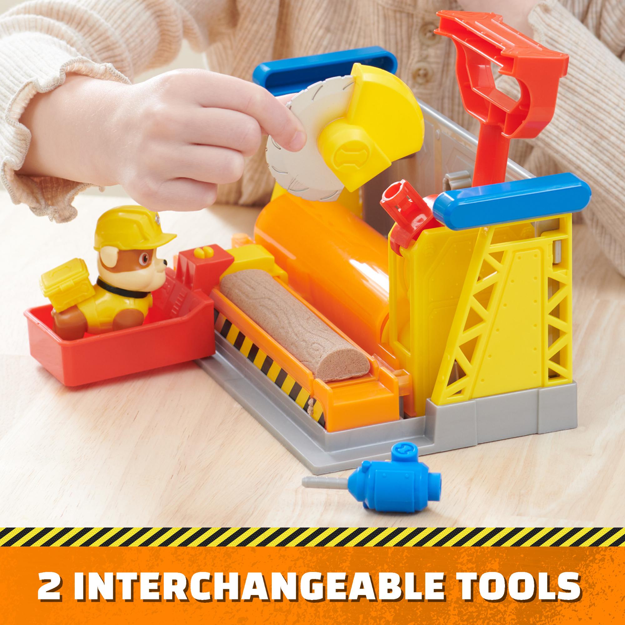 Rubble & Crew Paw Patrol Rubble's Interactive Workshop Playset for Kids