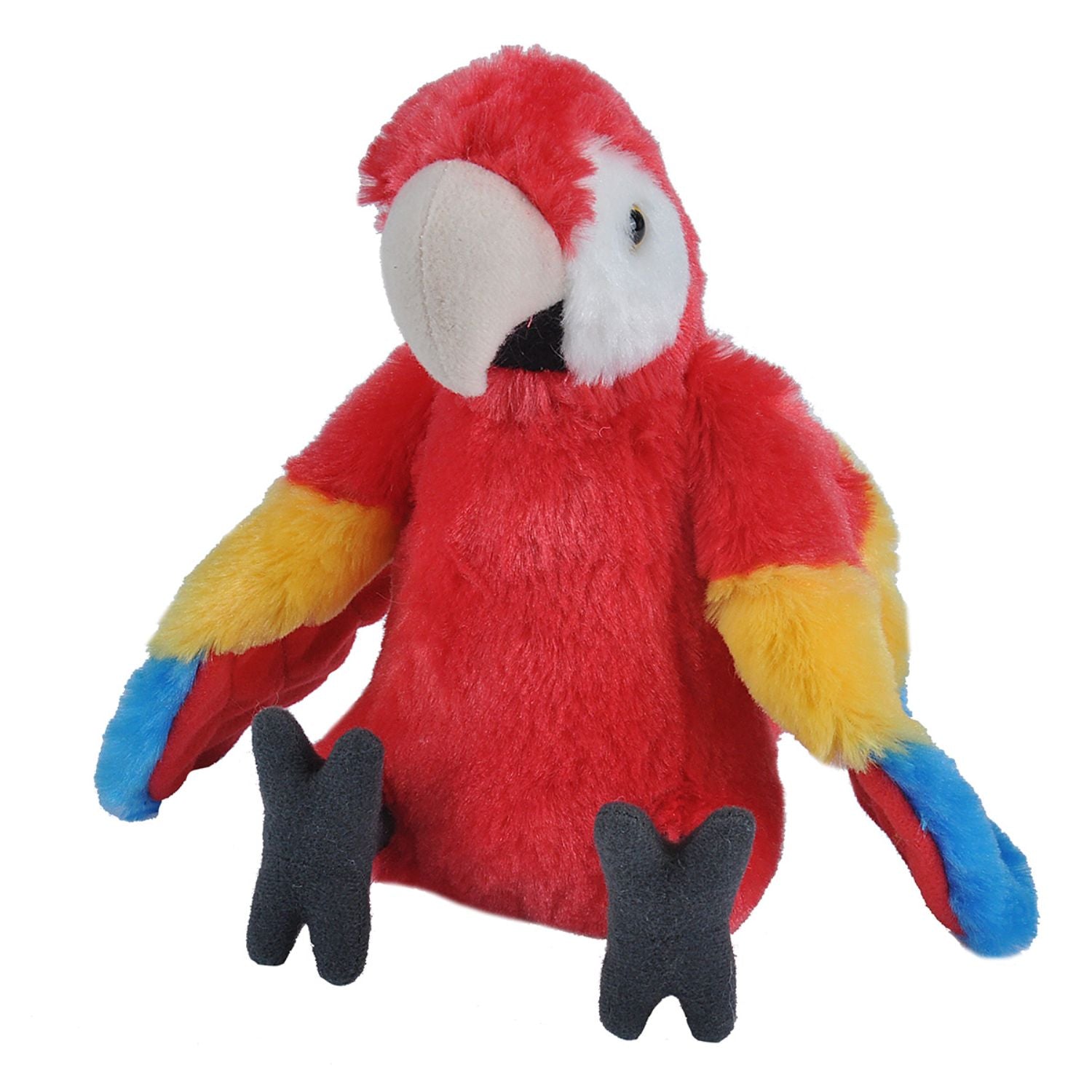12-Inch Wild Republic Cuddlekins Scarlet Macaw Plush Toy - Soft & Huggable!