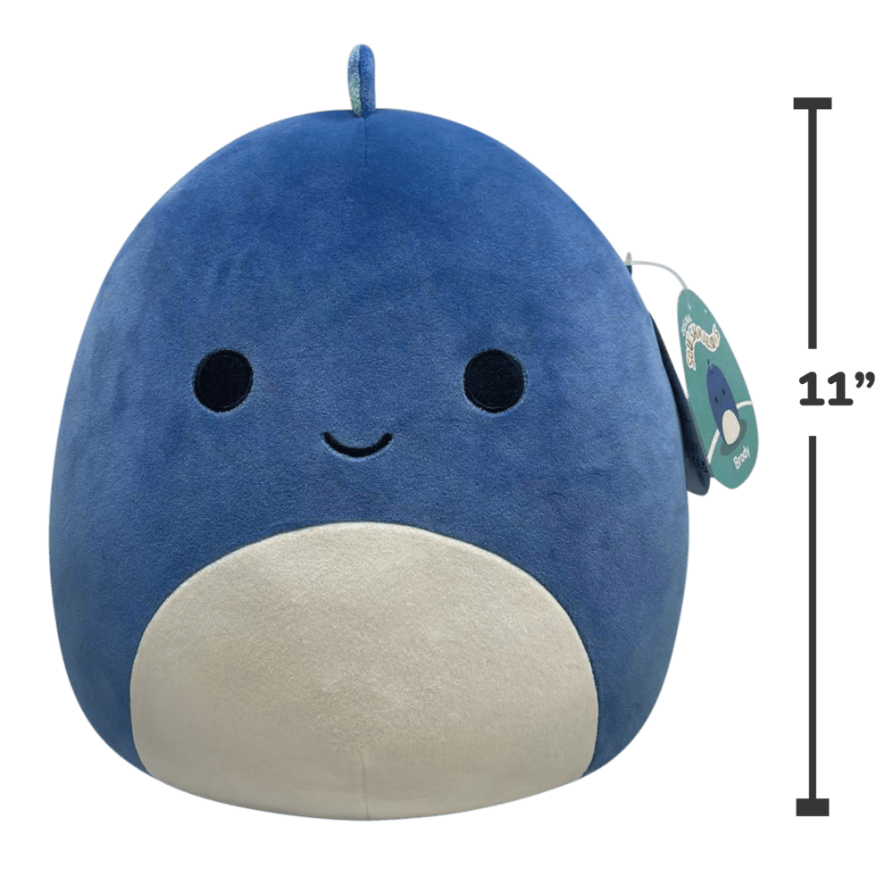 Hot Deal! 11-Inch Squishmallows Plush - Blue Dinosaur Brody