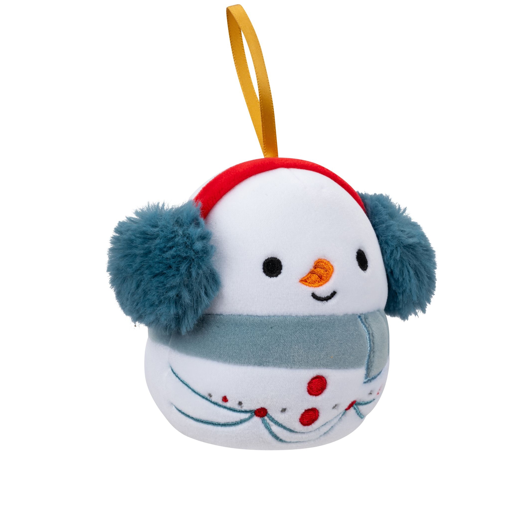 Limited Time! 4-Inch Squishmallows Christmas Ornament - Manny The Snowman Plush
