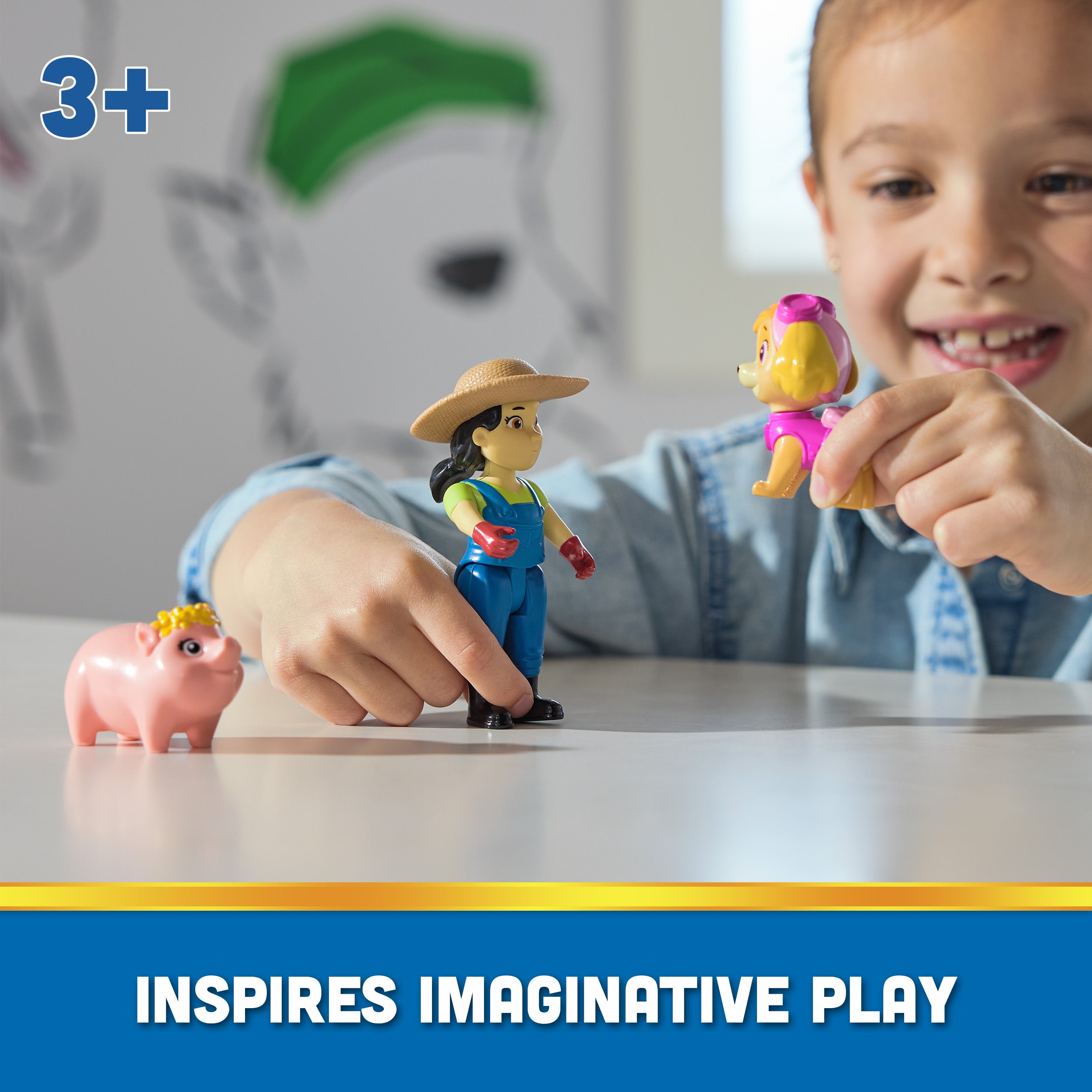 PAW Patrol Skye and Farmer Yumi Action Figures for Creative Play