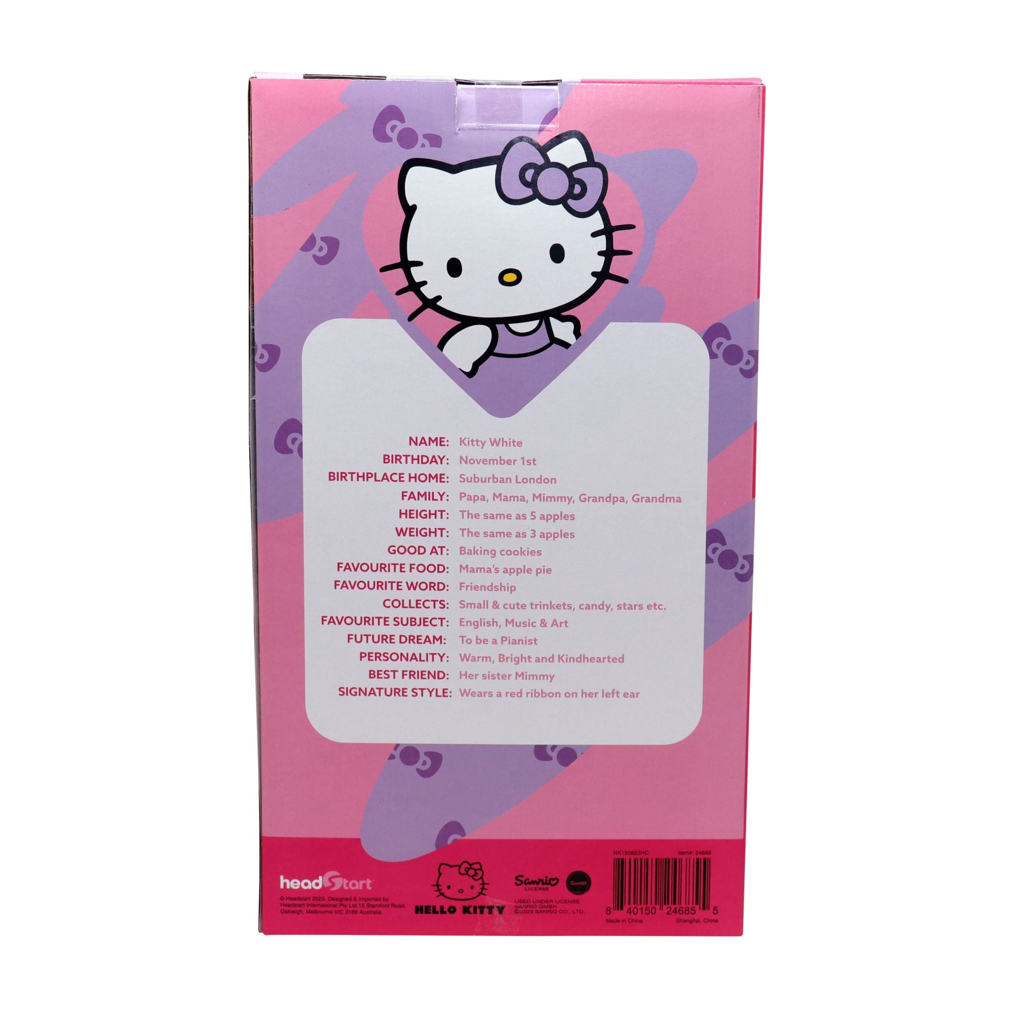 Limited Offer! Medium-sized Hello Kitty Plush in Sparkly Pink Spot Overalls