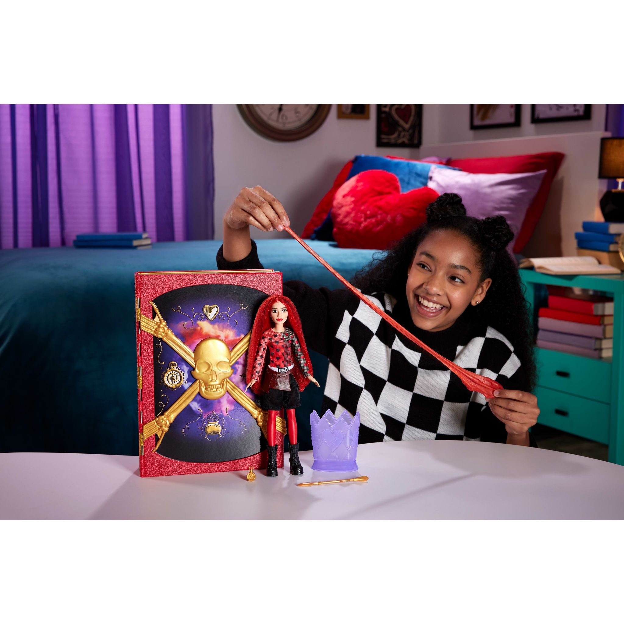 Disney Descendants: Enchanting Sorcerer's Cookbook with Exclusive Red Doll