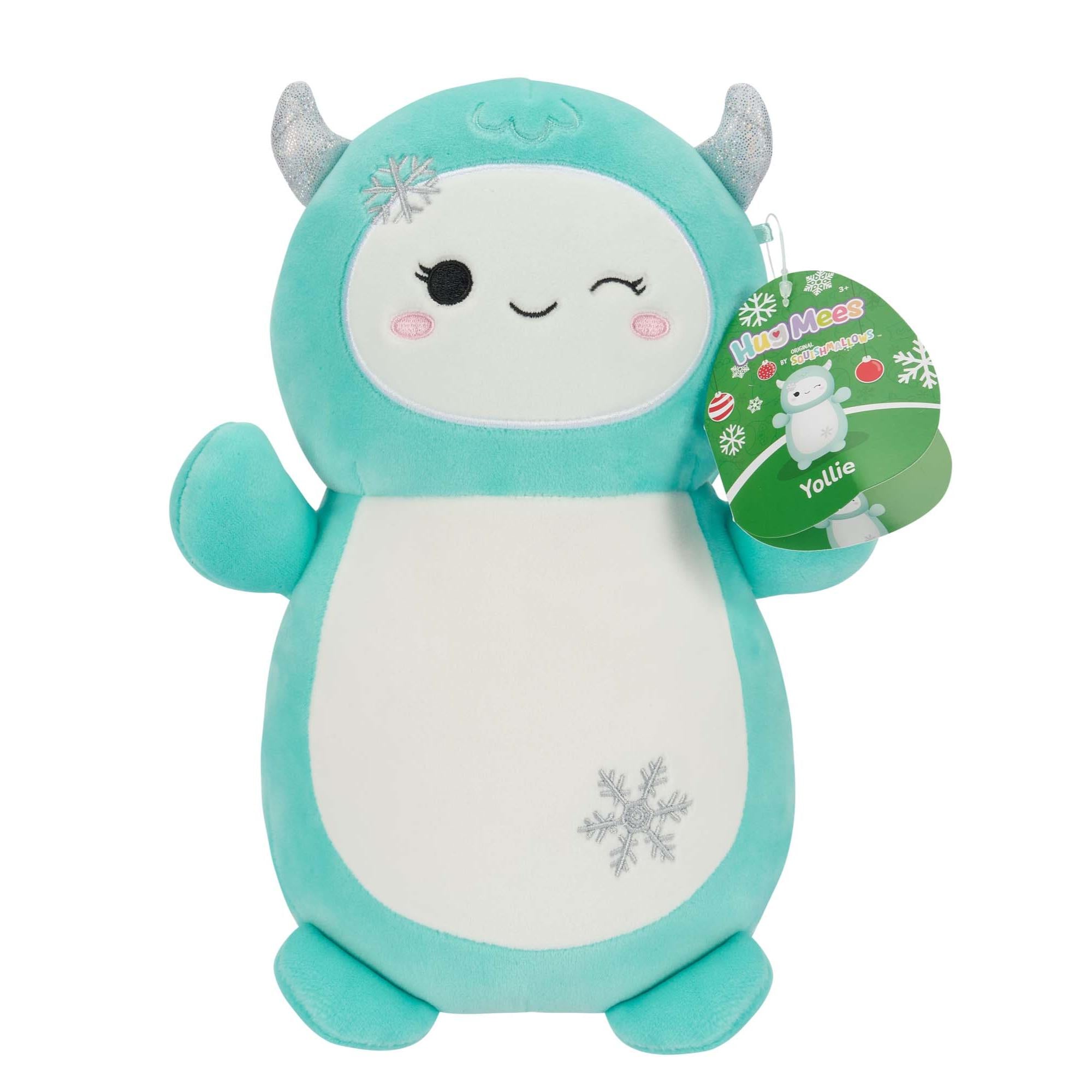 10 Inch Squishmallows Hugmees Christmas Plush - Yollie The Yeti, Must - Have Collectible!
