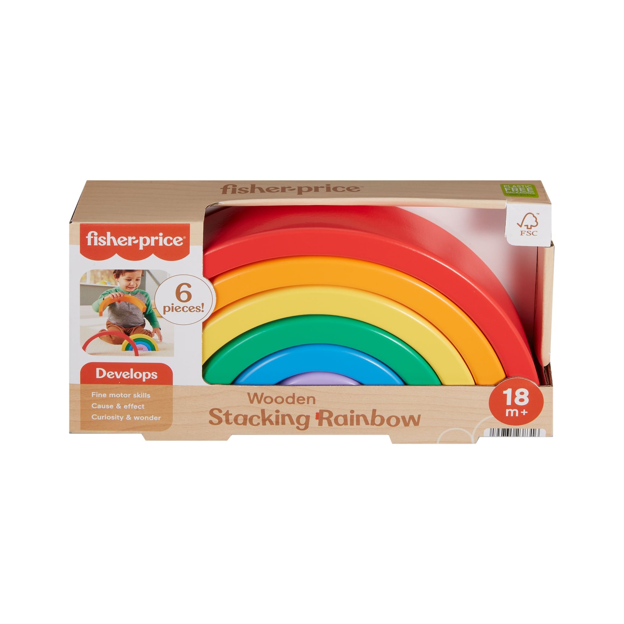 Fisher-Price's Best-Selling Wooden Stacking Rainbow Toy