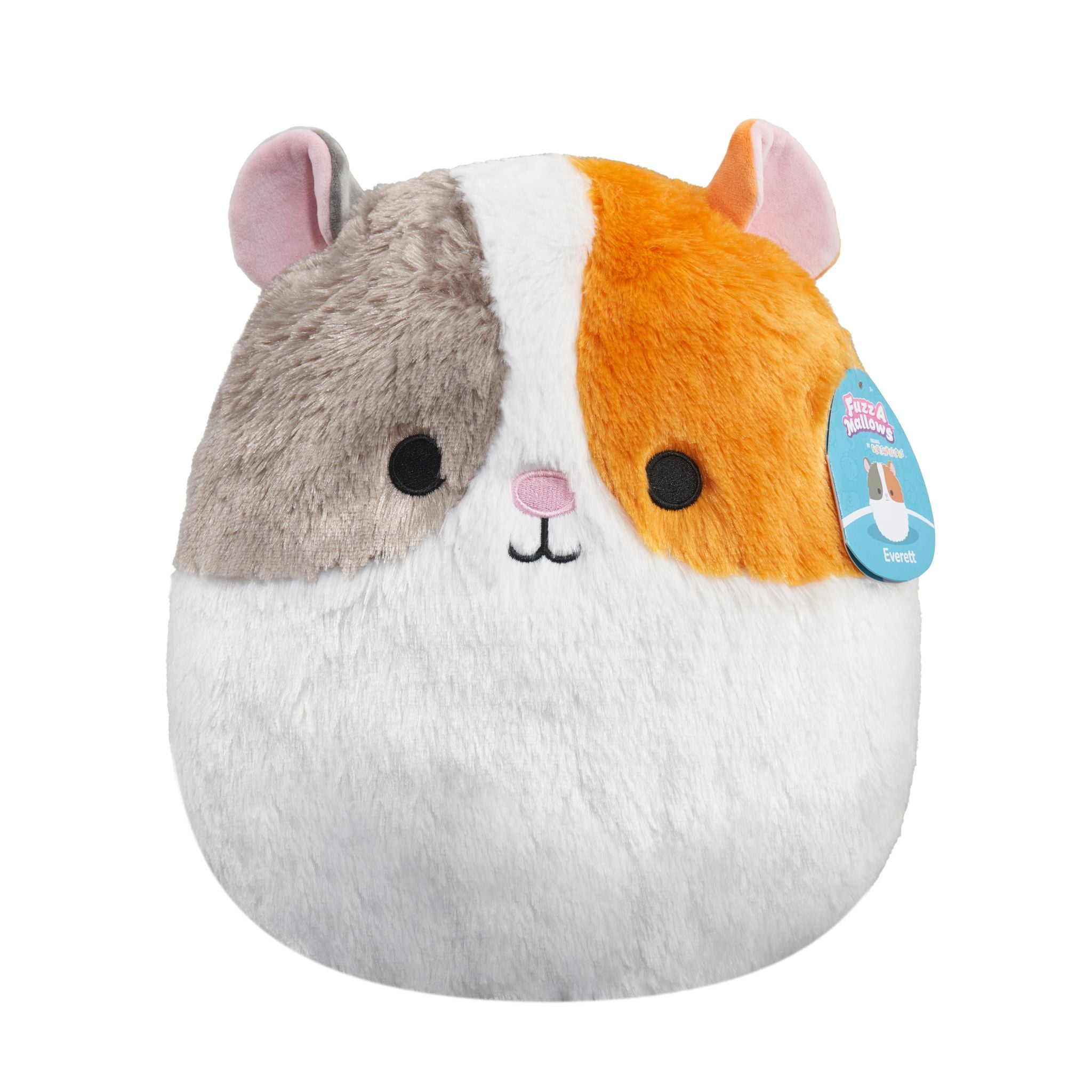 12-Inch Squishmallows Fuzzamallow Premium Plush - Everett The Guinea Pig