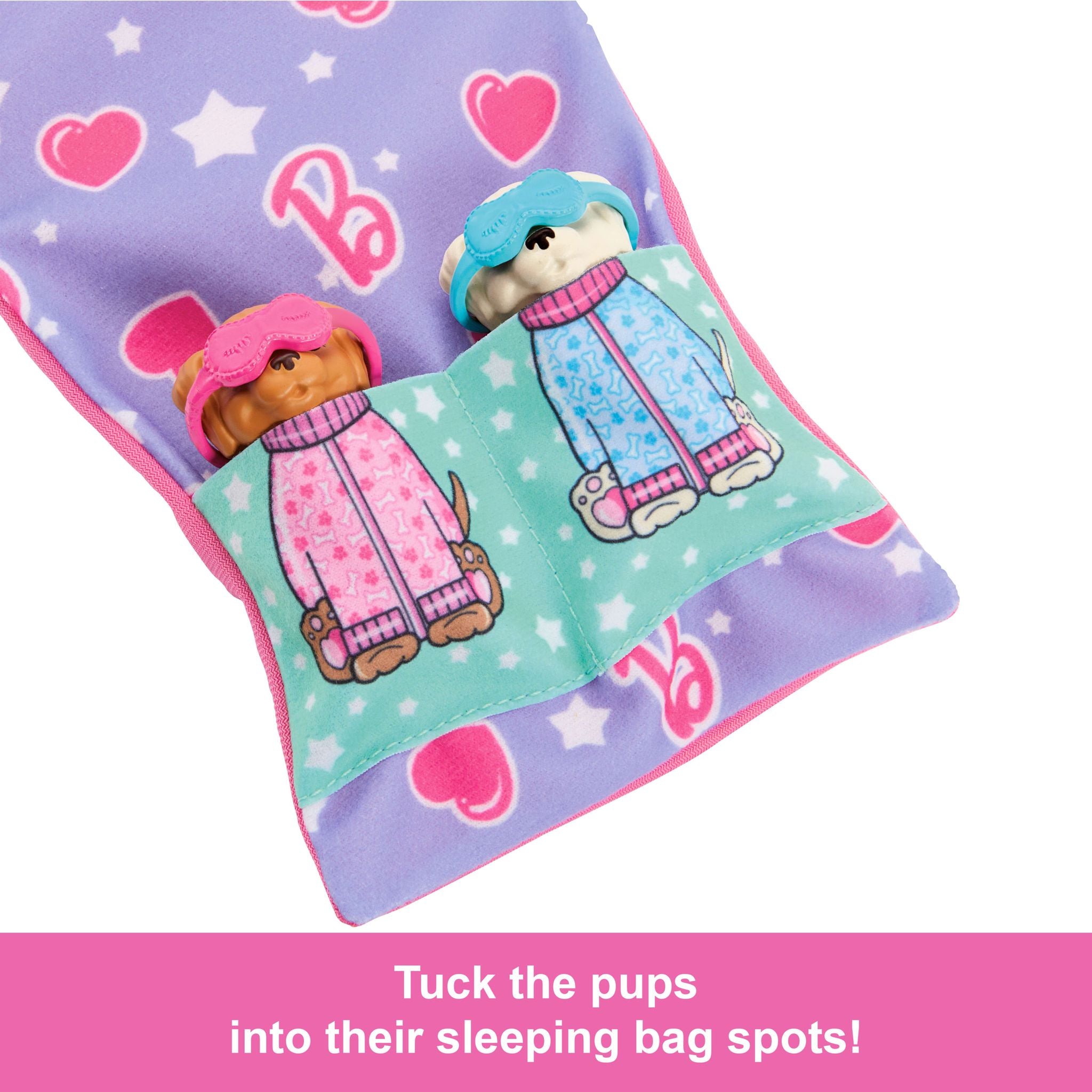 Barbie Puppy Slumber Party Set with Color - Changing Puppies and Accessories
