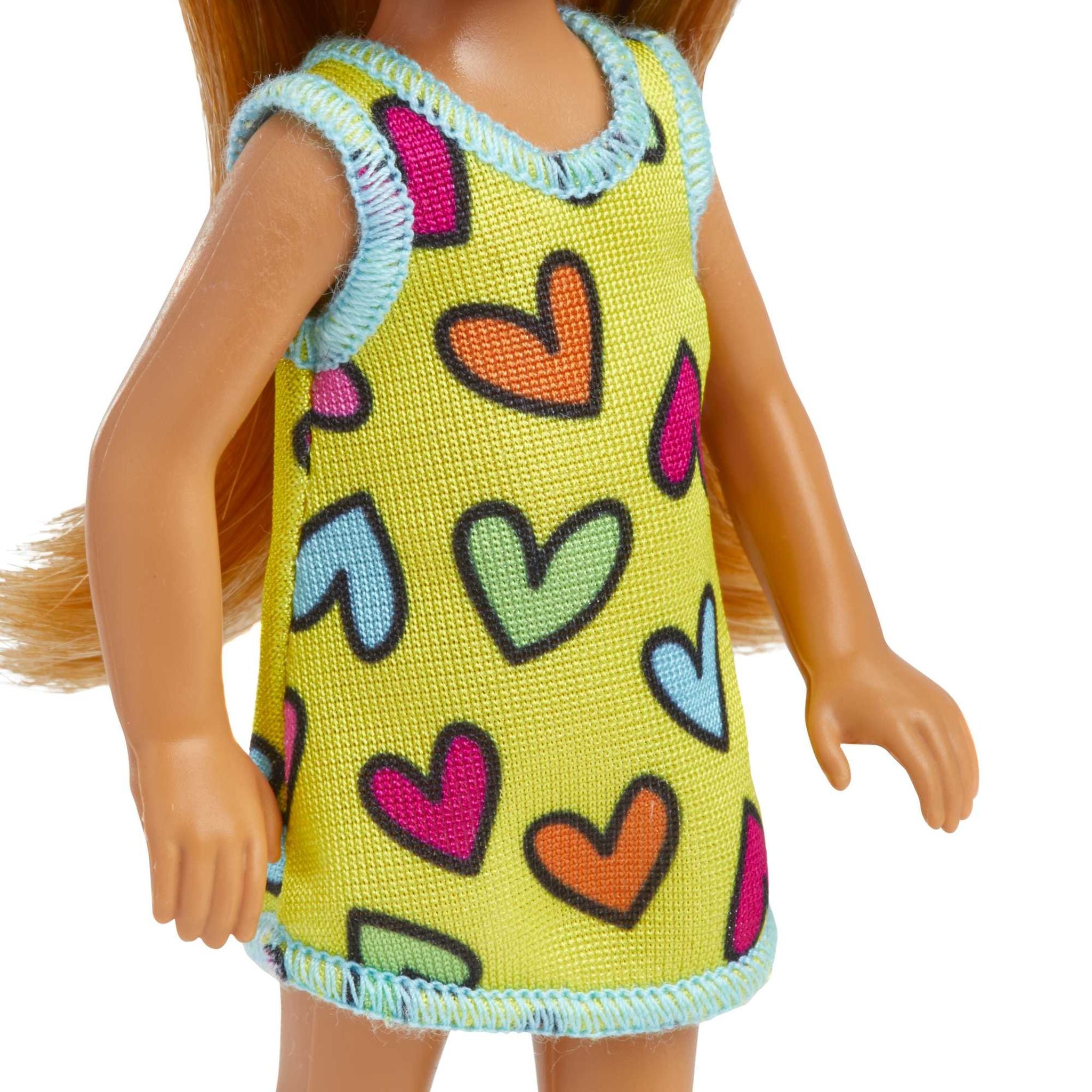Barbie Club Chelsea Doll with Heart - Printed Removable Dress