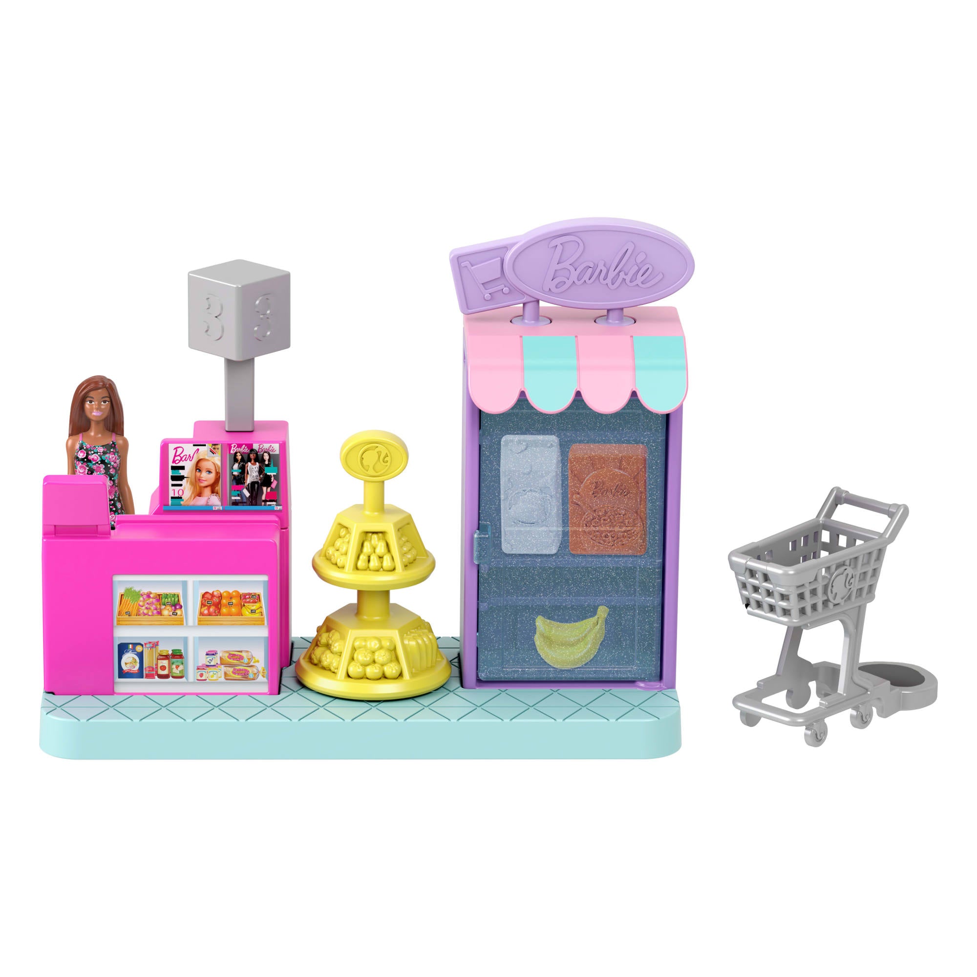 Mini BarbieLand Supermarket Playset - Tiny Cuteness, Big Fun