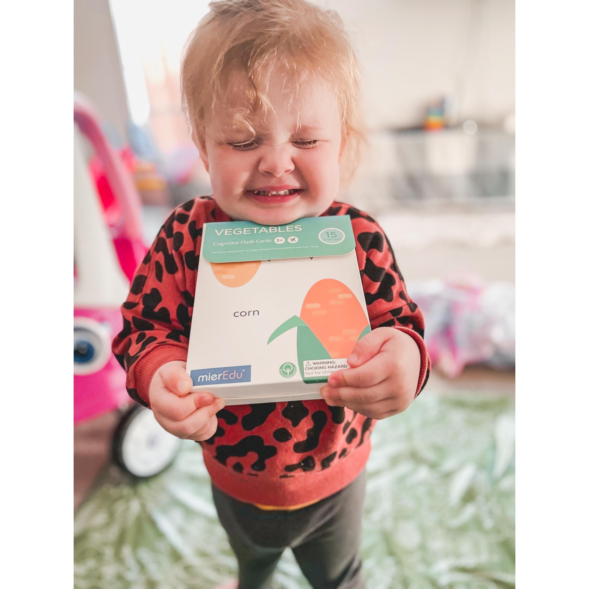 Hot Sale! MierEdu Vegetable Cognitive Flash Cards for Toddlers and Pre - schoolers