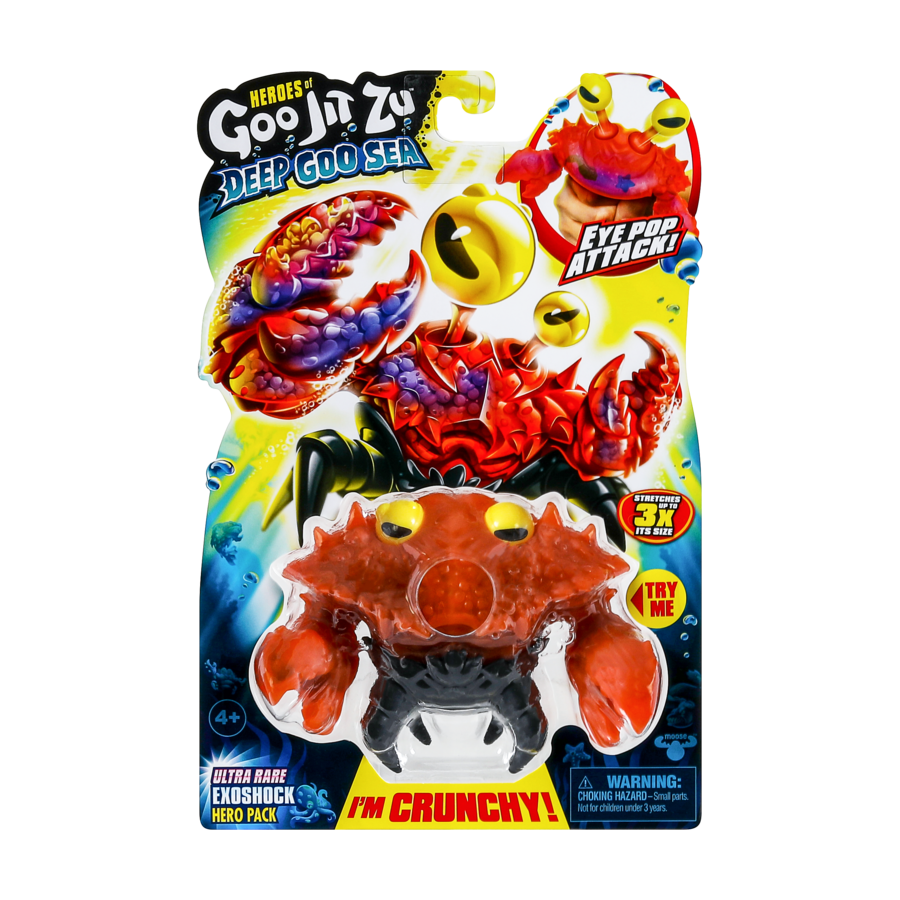 Hot Deal! Heroes Of Goo Jit Zu S9 W1 - Ultra Rare Ecoshock Figure from Deep Goo Sea