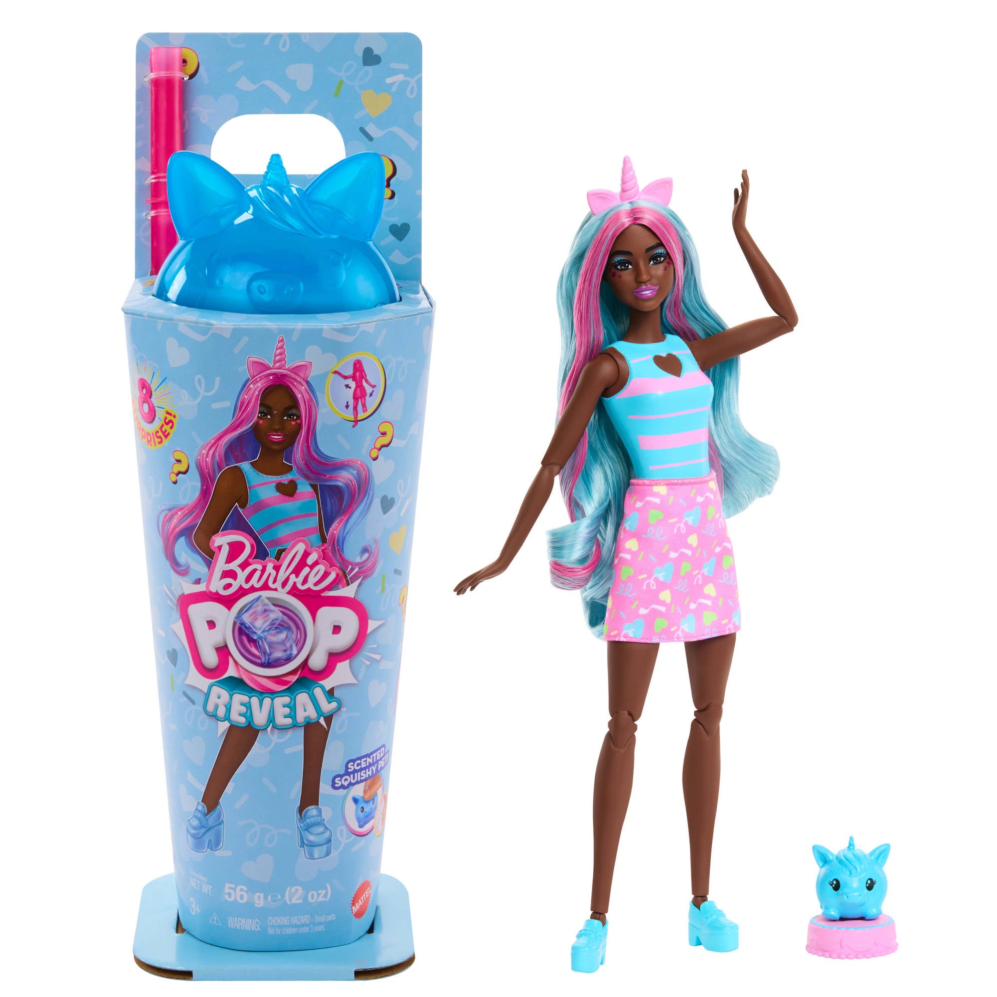 Barbie Pop Reveal Shakes Series - Enchanting Sweet Unicorn Edition