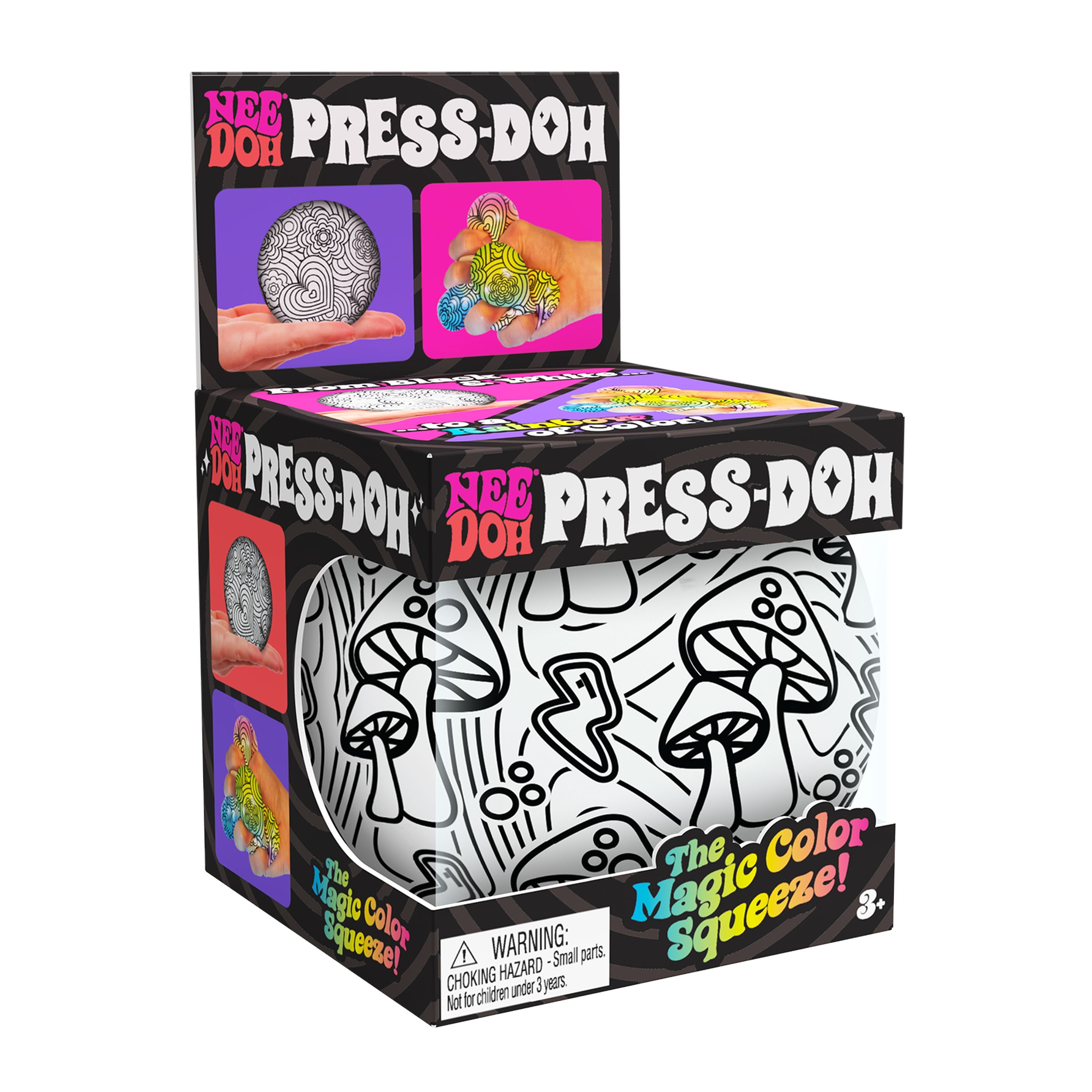Schylling Nee Doh Press-Doh - Assorted Styles, Magic Color Squeeze!