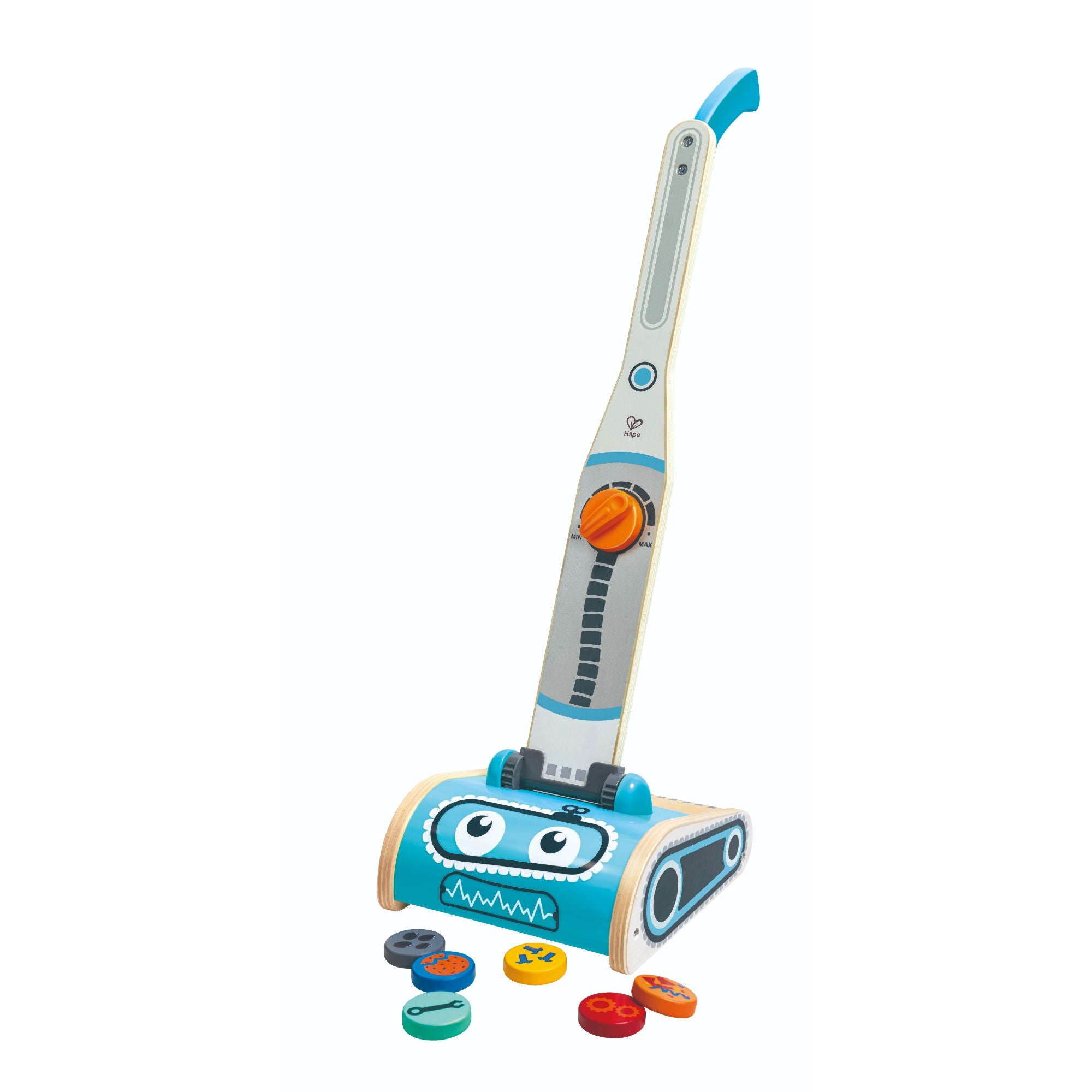 Hape Adorable and Durable Robot Toy Vacuum for Toddlers Aged 2+