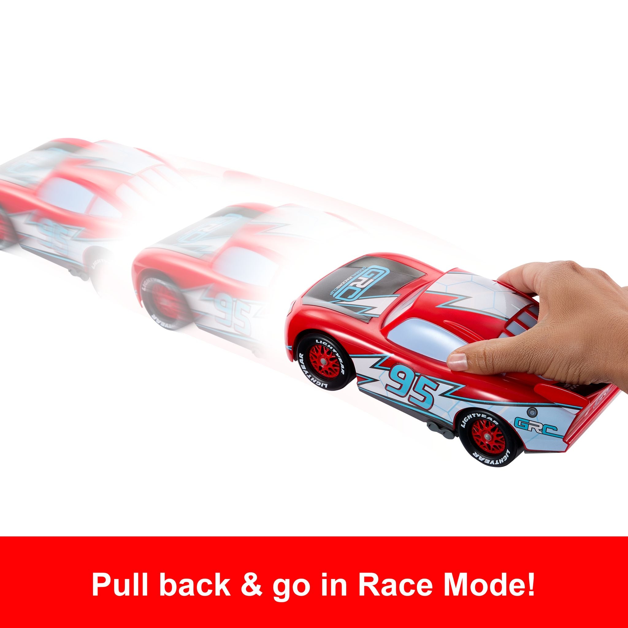 Hot Sale! Disney Pixar Cars Global Racers Cup Drift & Race Toy Lightning McQueen Car