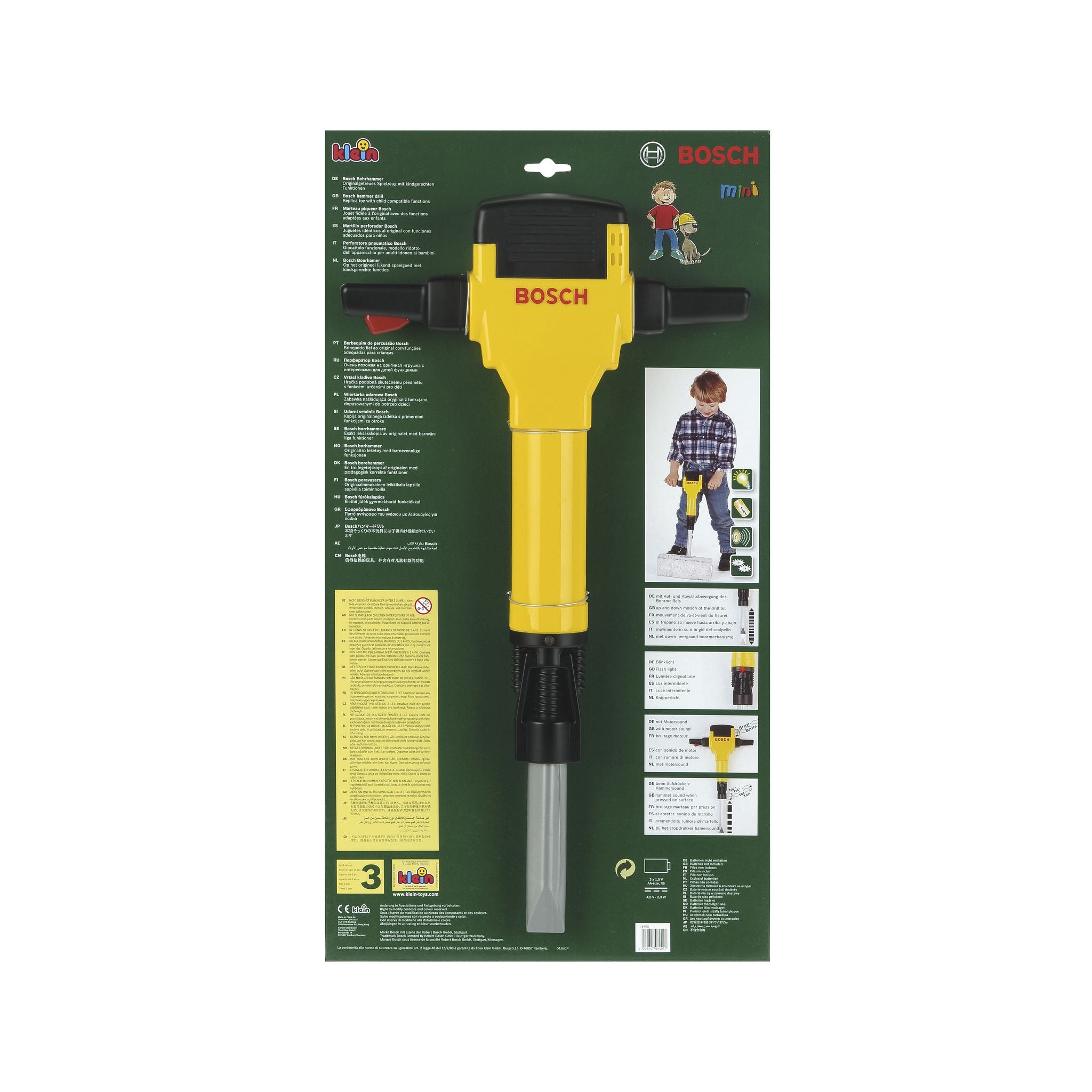 Hot Sale! Bosch Kids' Battery - Operated Jack Hammer Toy for 3+ Years Old