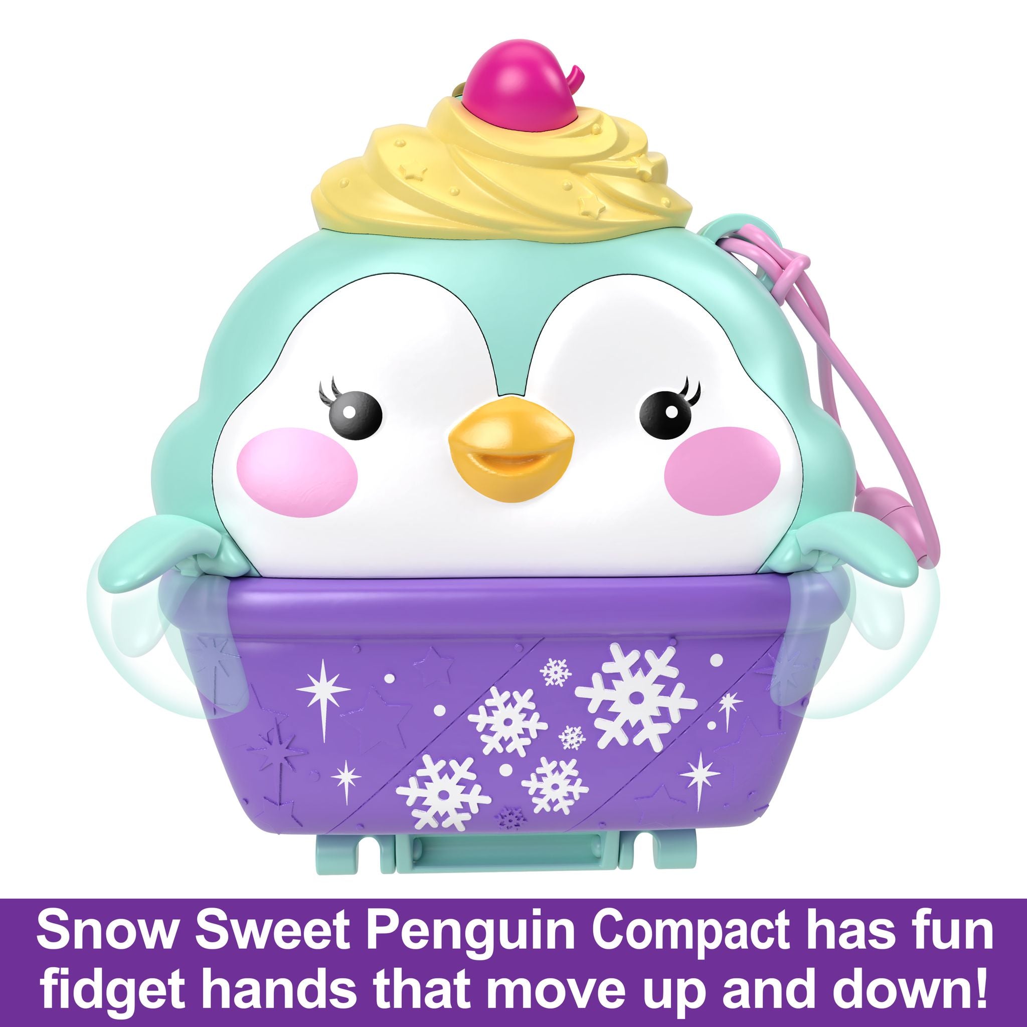Hot Deal! Polly Pocket Snow - Themed Penguin - Shaped Compact Toy for Ages 4+