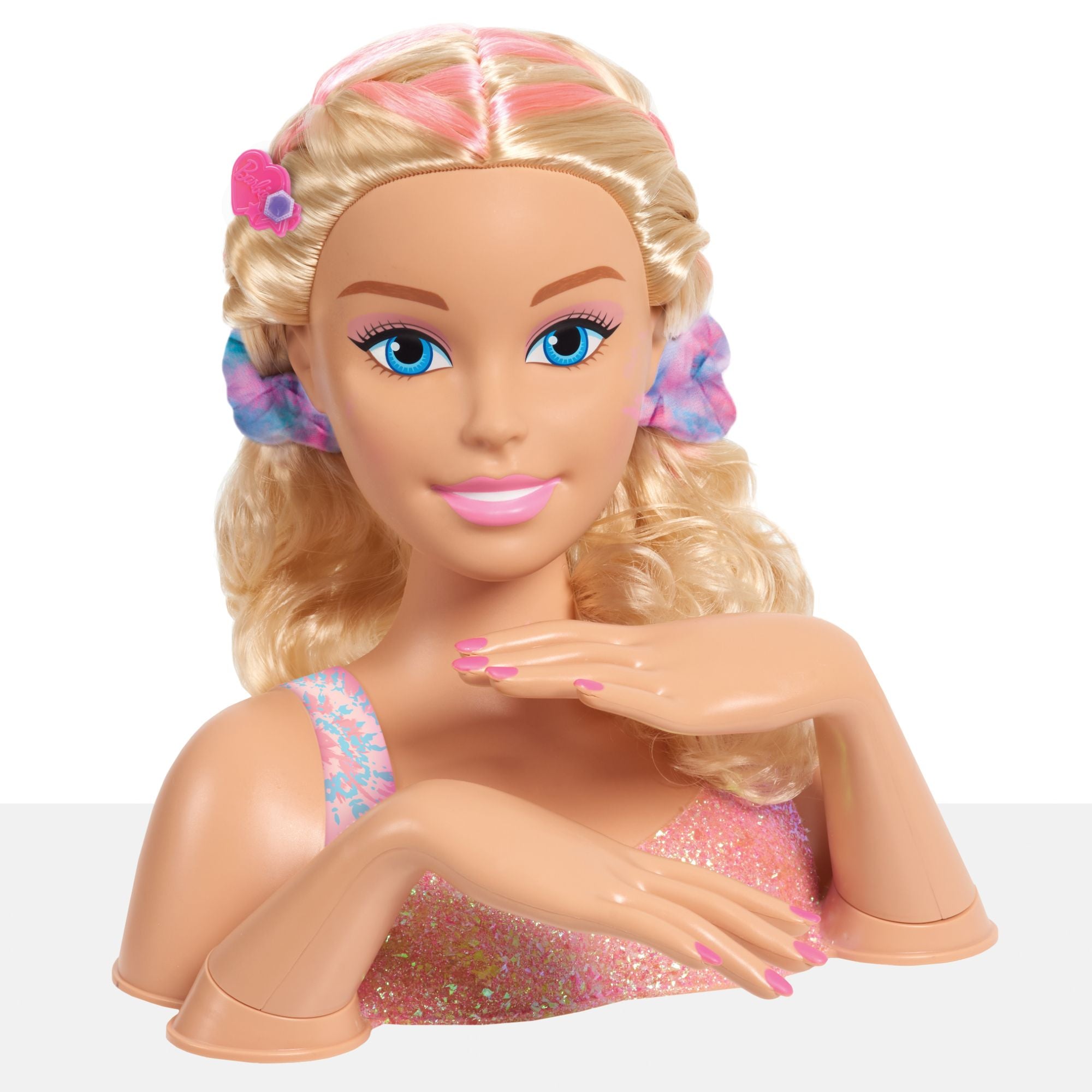 Hot! Barbie Blonde Tie - Dye Deluxe Styling Head