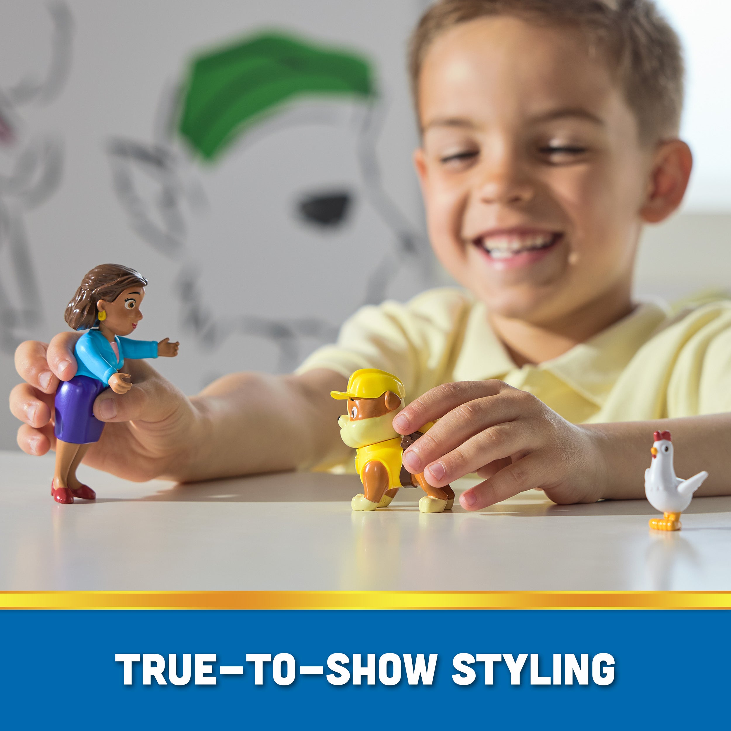Hot! PAW Patrol Rubble & Mayor Goodway Figures
