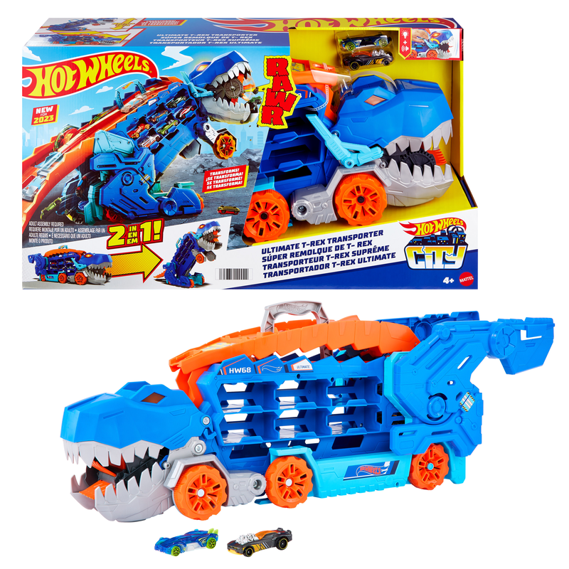 Amazing Hot Wheels City Ultimate T-Rex Transporter - A Must - Have Toy for Kids