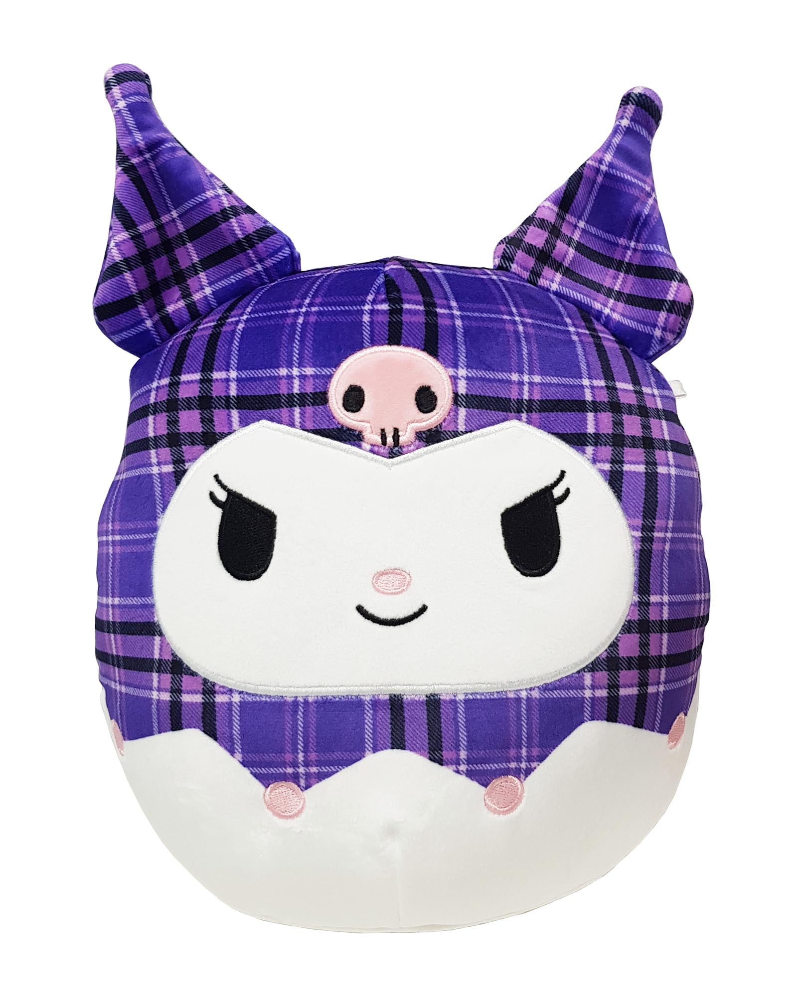 8-Inch Squishmallows Sanrio Kuromi Purple Plaid Plush - A Must - Have Collectible